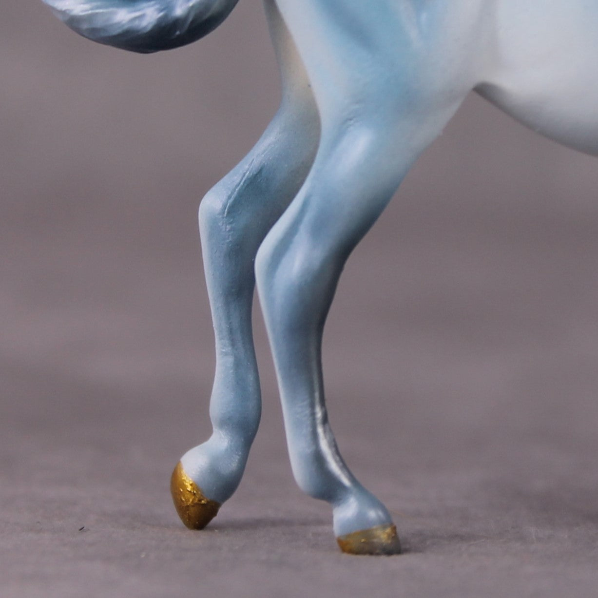 "Flying Mulkey" OOAK Deco Blue Winged Mule Chip By Tiffany Purdy Best Offer