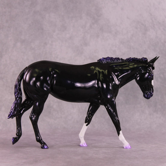 "Razzle Dazzle" NO FINISH CHANGE OOAK Large Mule by Erin Corbett EQ25