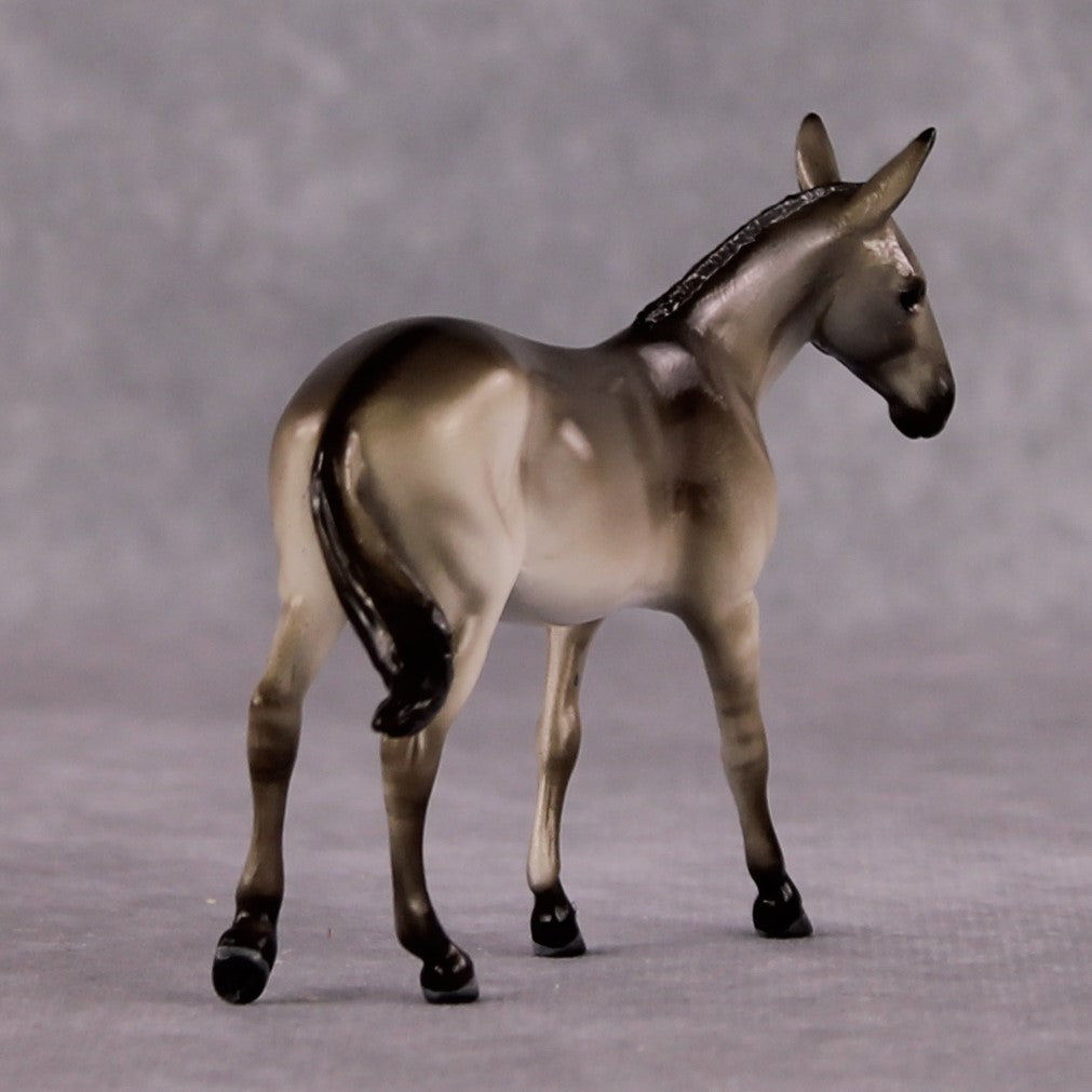 "Little Dove" OOAK Grulla Mule Chip By Tiffany Purdy - GemStone Series