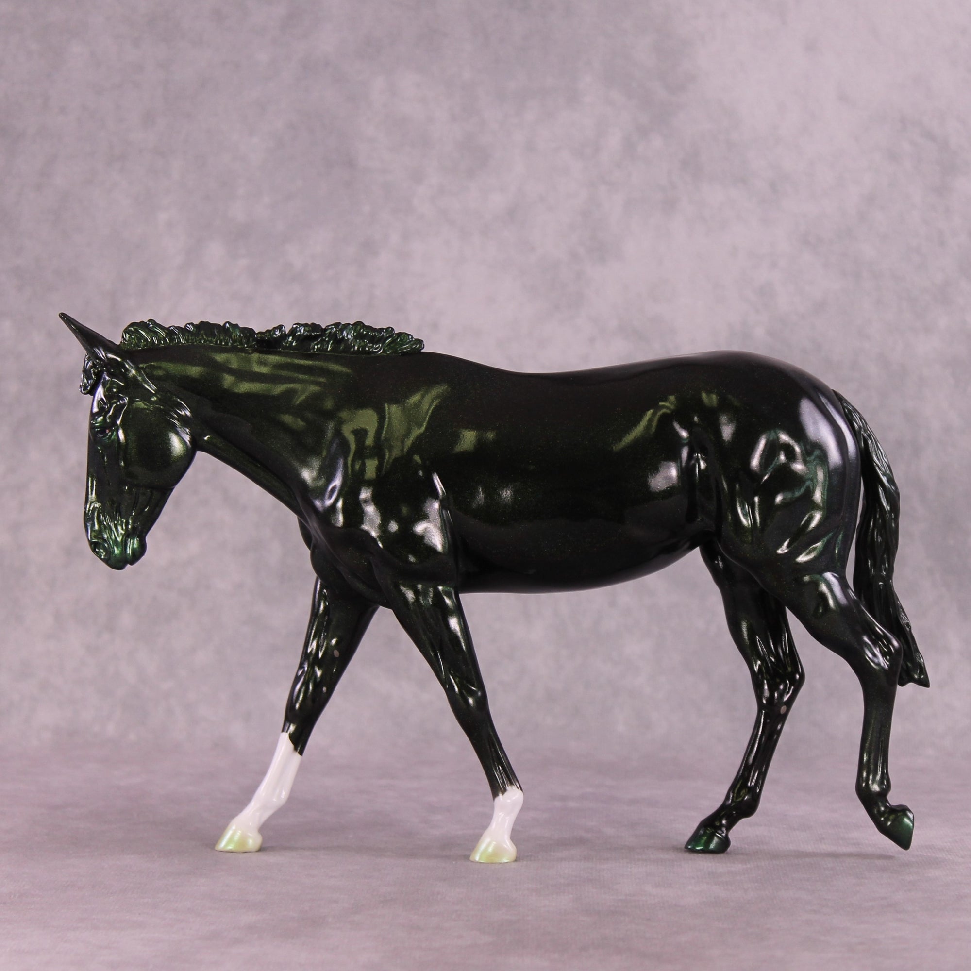 "Glitz and Glamour" NO FINISH CHANGE OOAK Large Mule by Erin Corbett EQ25