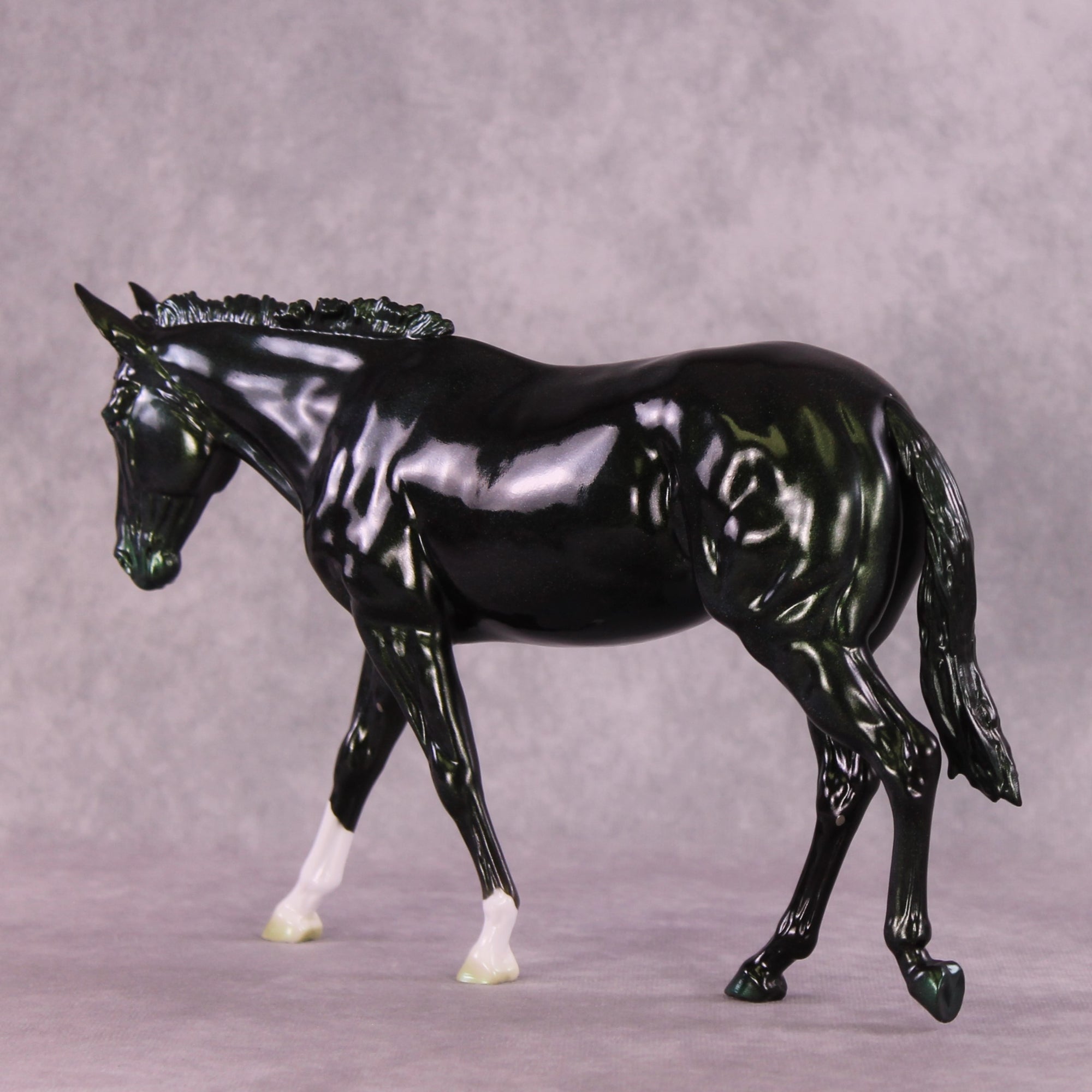 "Glitz and Glamour" NO FINISH CHANGE OOAK Large Mule by Erin Corbett EQ25