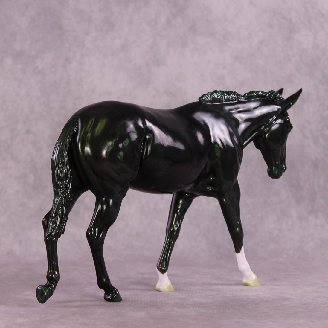 "Glitz and Glamour" NO FINISH CHANGE OOAK Large Mule by Erin Corbett EQ25