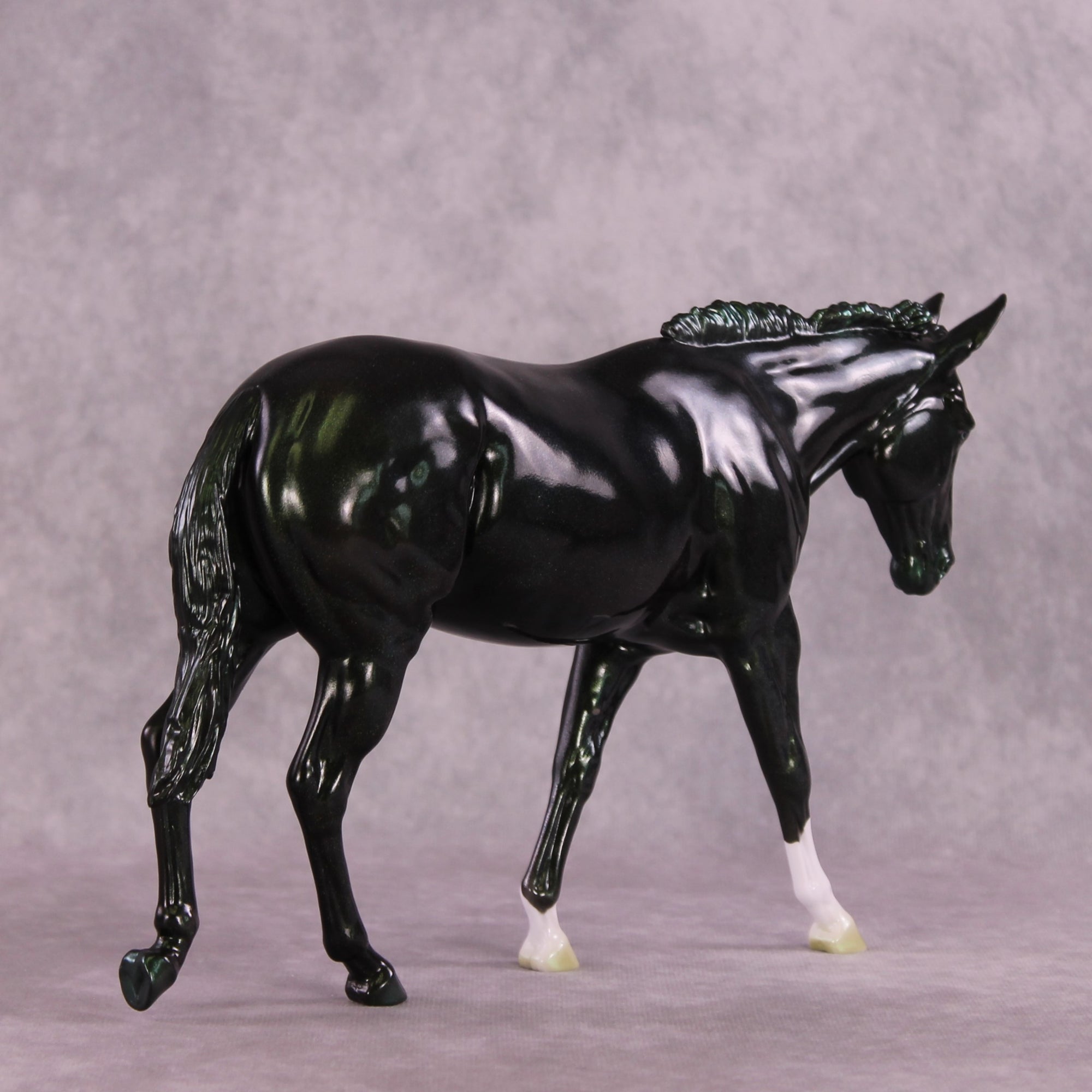 "Glitz and Glamour" NO FINISH CHANGE OOAK Large Mule by Erin Corbett EQ25