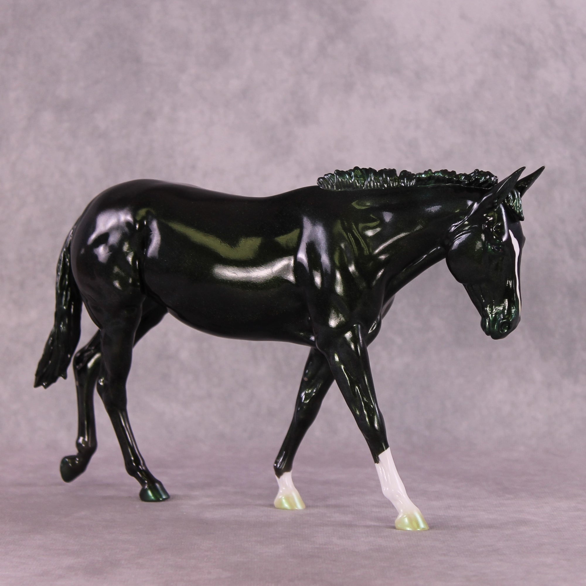 "Glitz and Glamour" NO FINISH CHANGE OOAK Large Mule by Erin Corbett EQ25