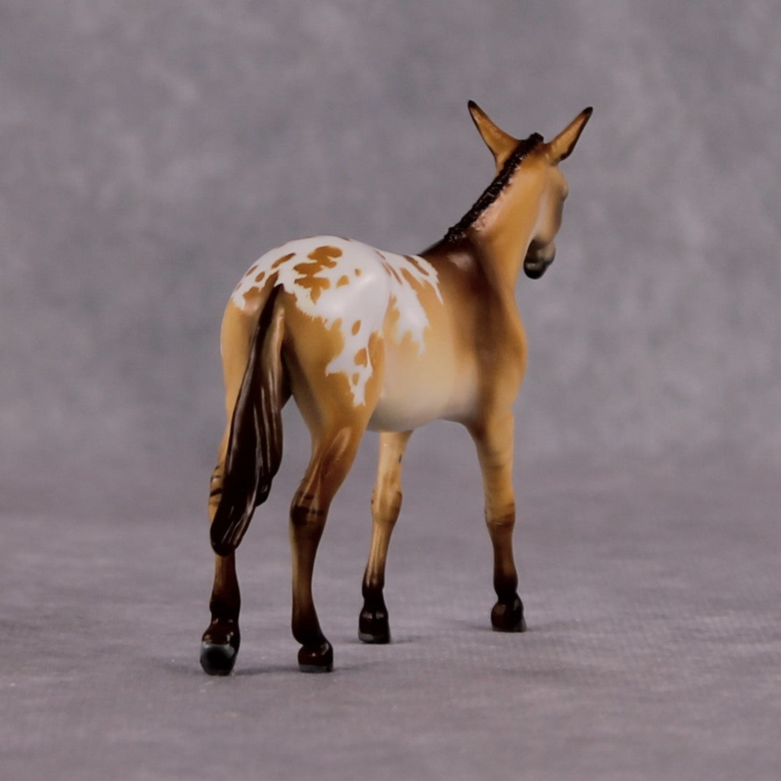 "Lil Spot Dun" OOAK Dun Appaloosa Mule Chip By Tiffany Purdy - GemStone Series