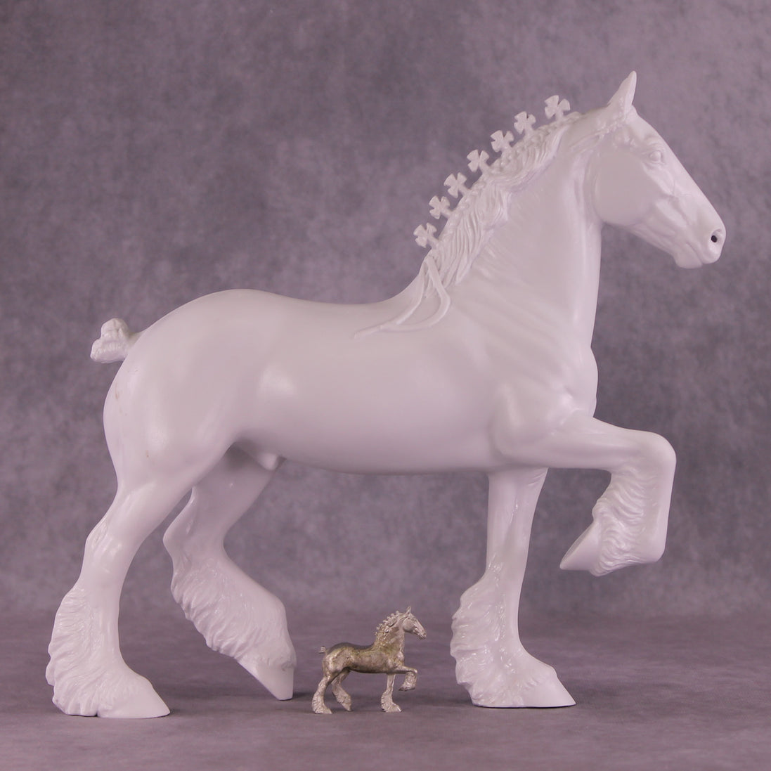 NEW 2025 Micro Pewter Trotting Drafter 1:64 Scale