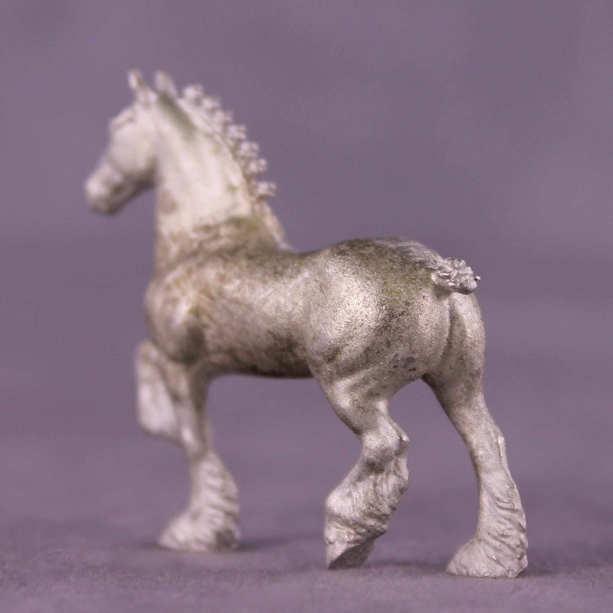 NEW 2025 Micro Pewter Trotting Drafter 1:64 Scale