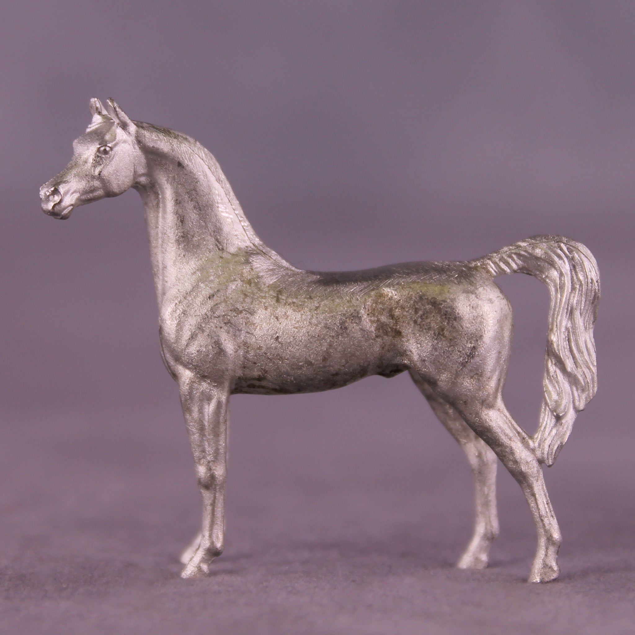NEW 2025 Micro Pewter Arabian Stallion 1:64 Scale