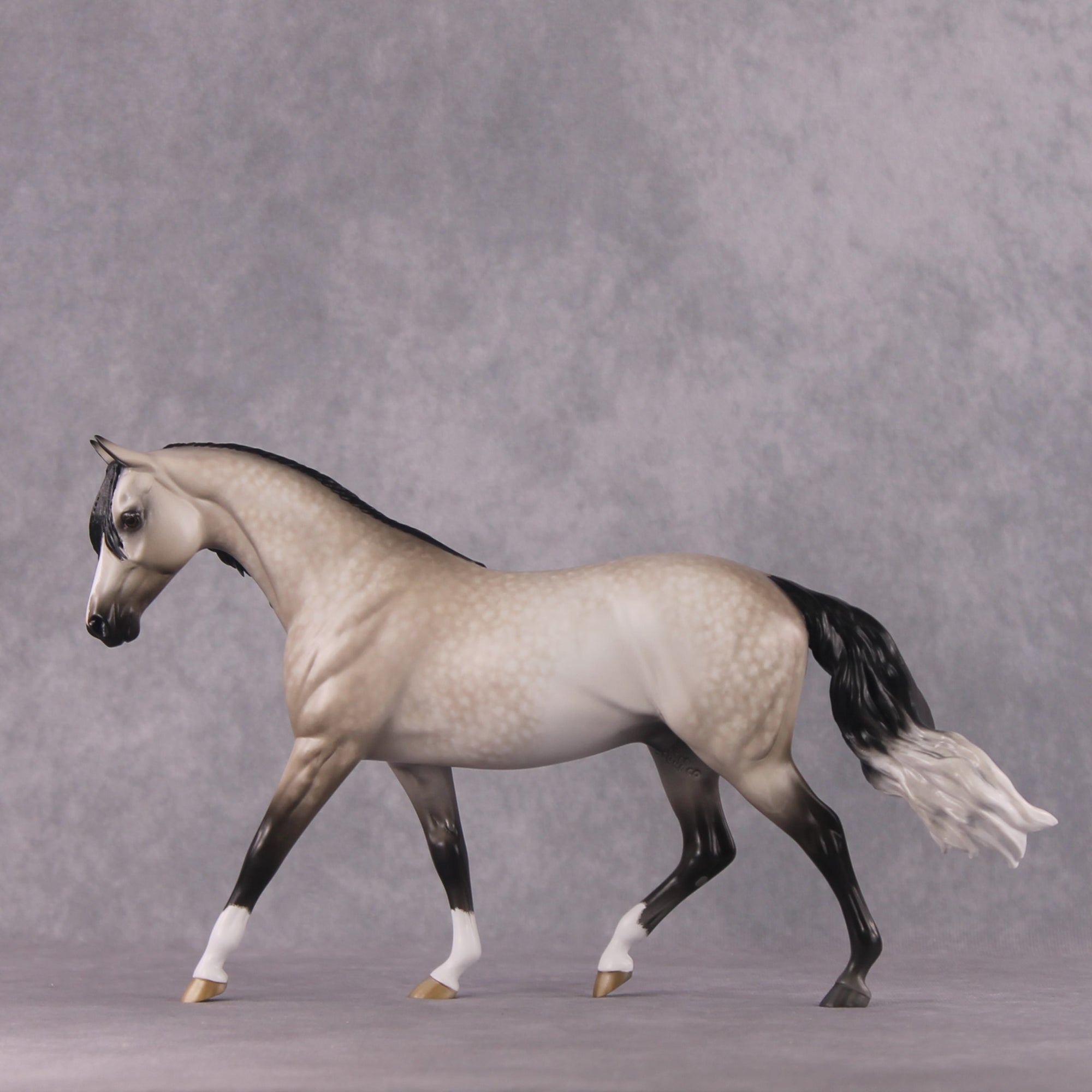 "McKormick" OOAK Custom Dapple Rose Grey Pony By Sheryl Leisure Best Offer 03/04/2025