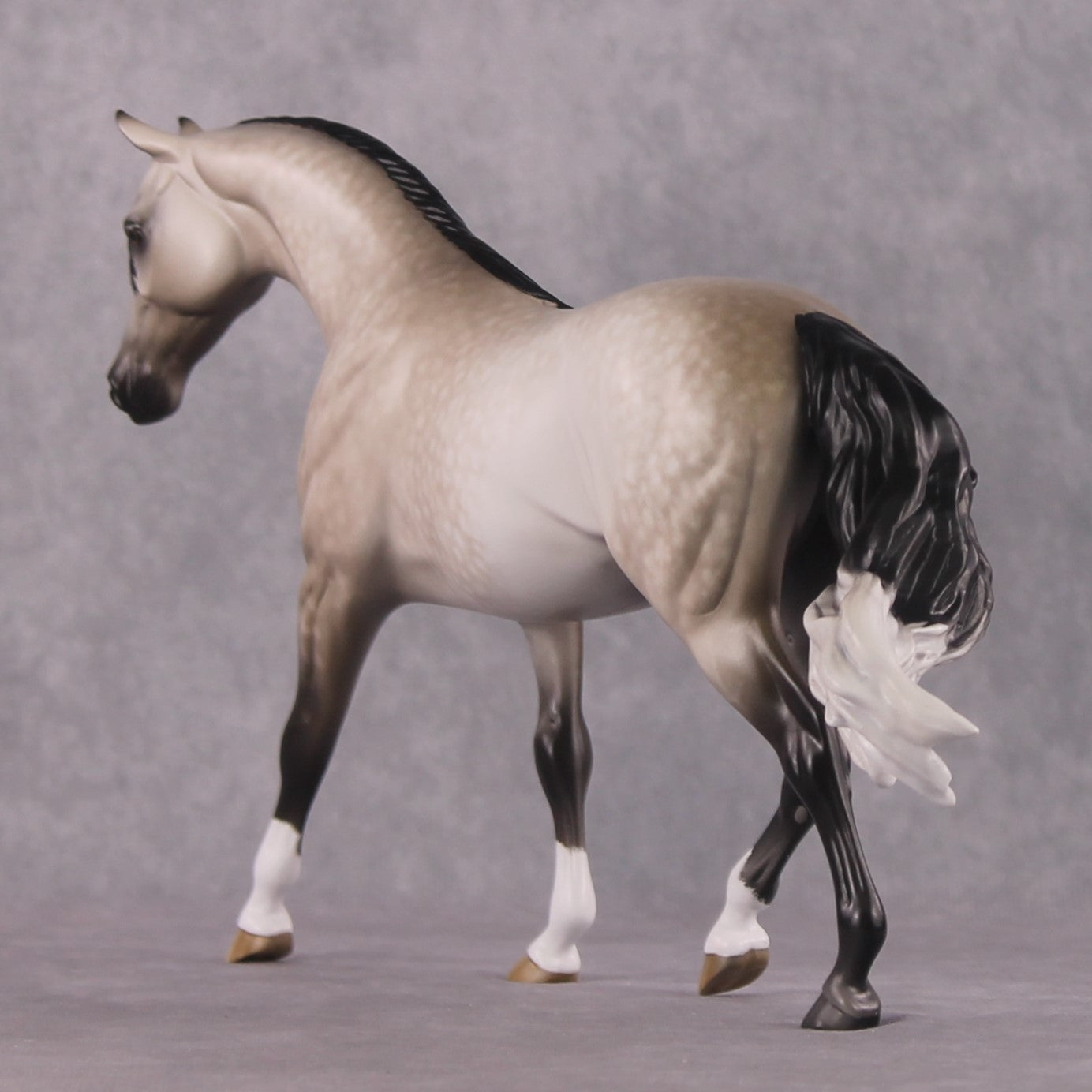 "McKormick" OOAK Custom Dapple Rose Grey Pony By Sheryl Leisure Best Offer 03/04/2025