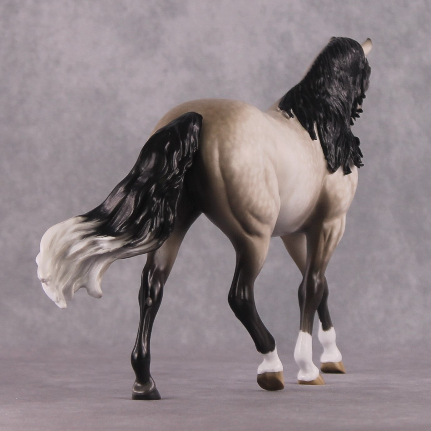 "McKormick" OOAK Custom Dapple Rose Grey Pony By Sheryl Leisure Best Offer 03/04/2025