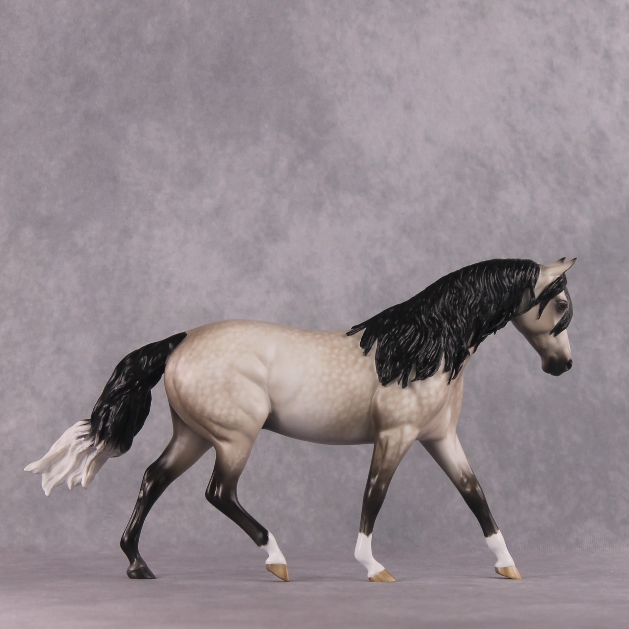 "McKormick" OOAK Custom Dapple Rose Grey Pony By Sheryl Leisure Best Offer 03/04/2025