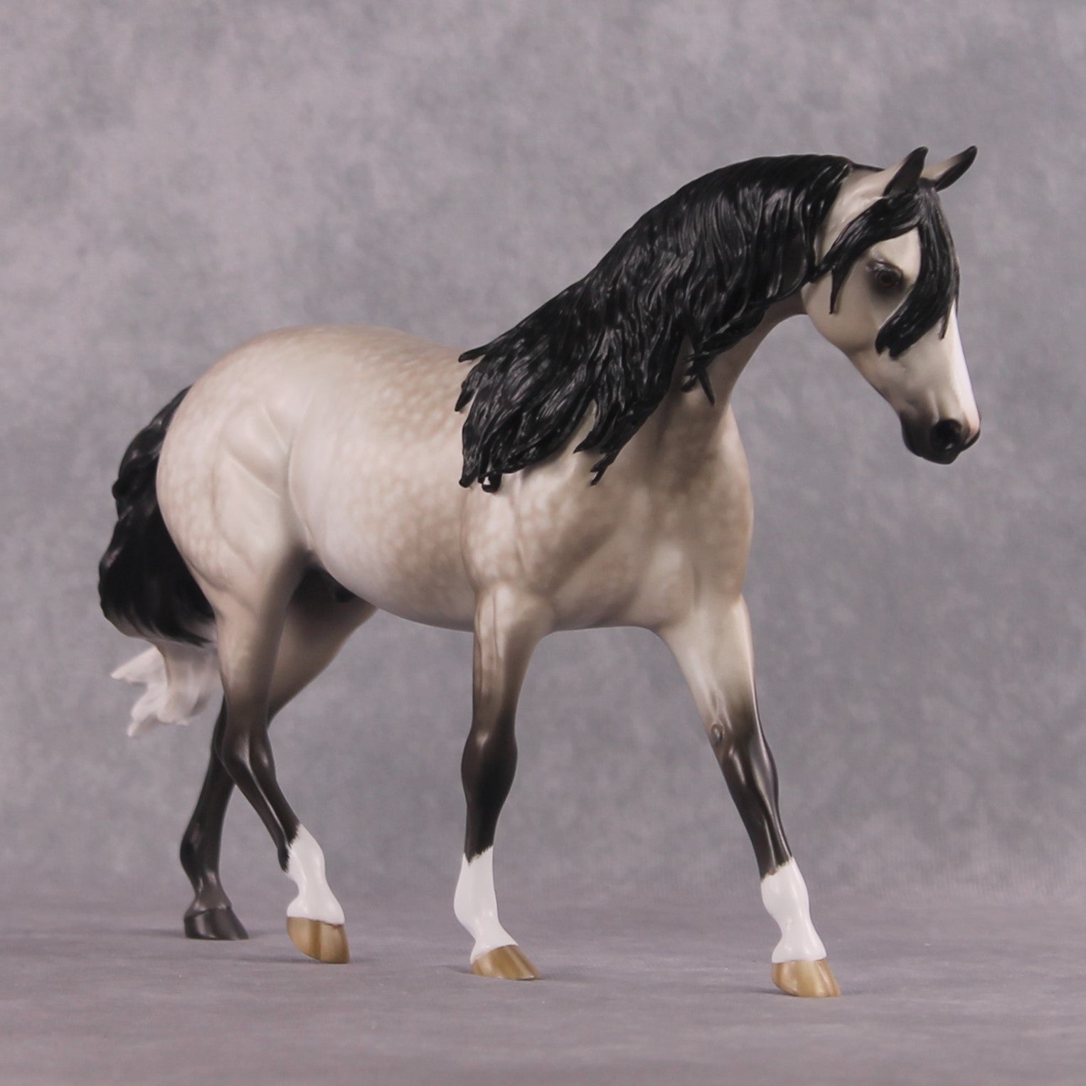 "McKormick" OOAK Custom Dapple Rose Grey Pony By Sheryl Leisure Best Offer 03/04/2025