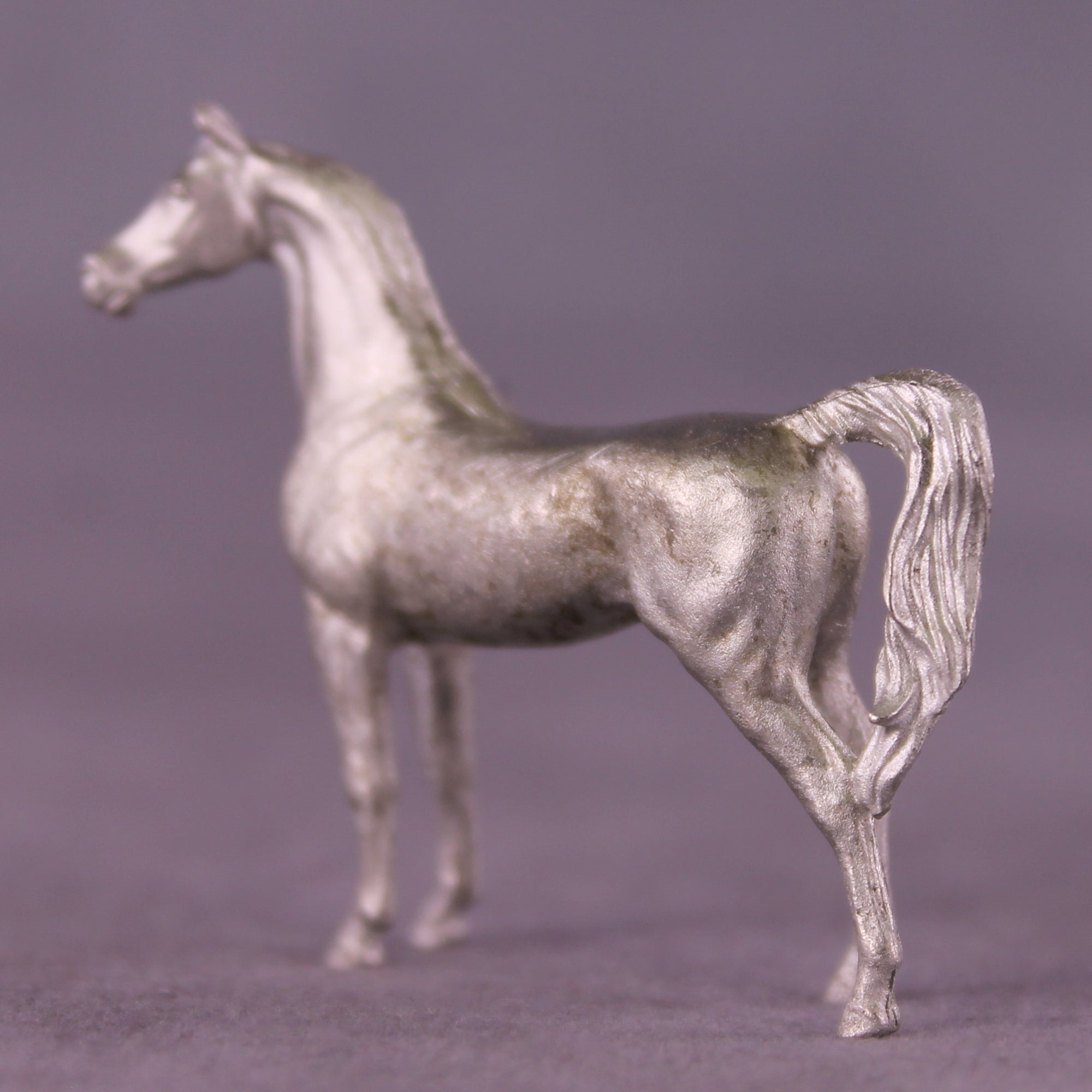 NEW 2025 Micro Pewter Arabian Stallion 1:64 Scale