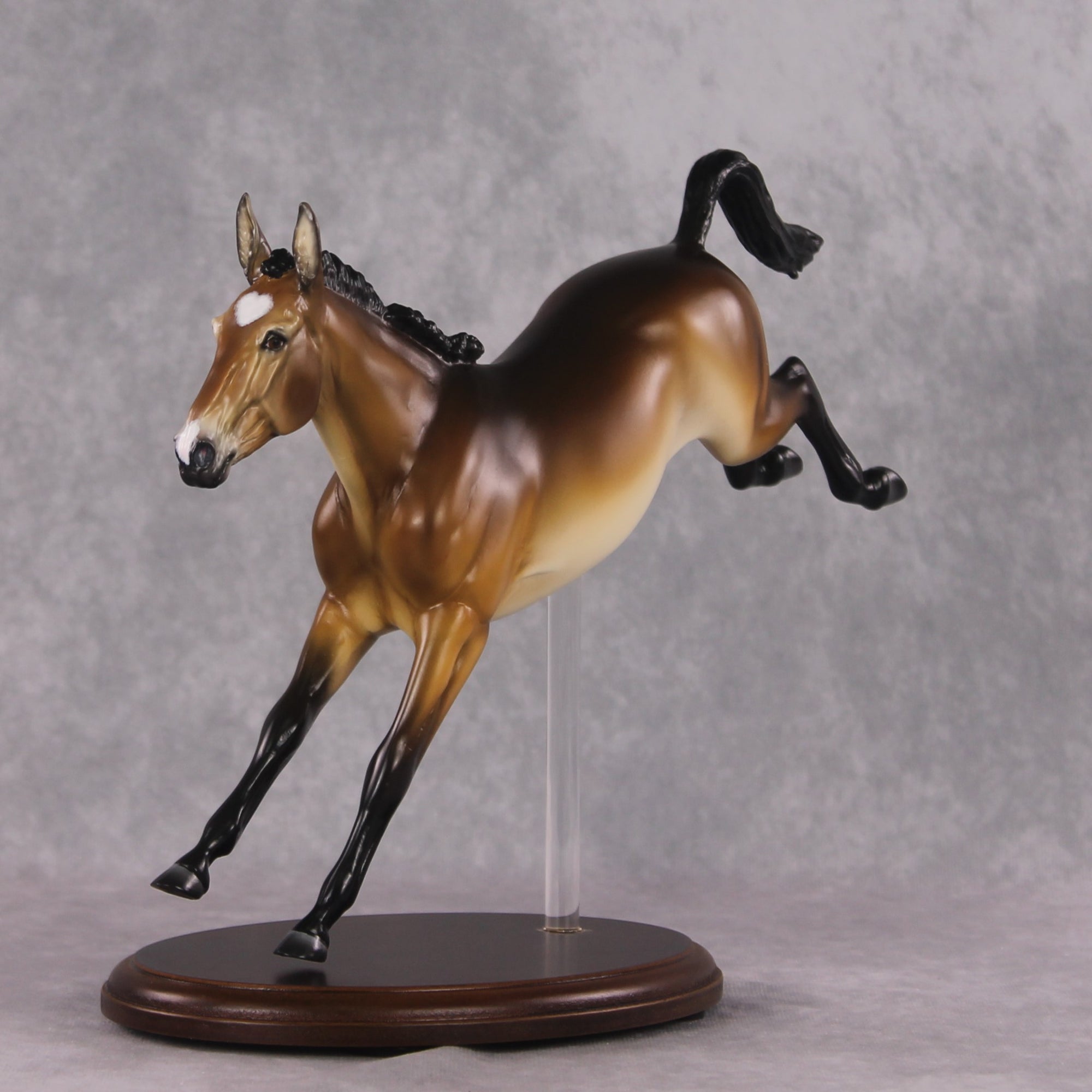 "Jenny Braystone" OOAK EFCM Jumping Bay Mule By Tiffany Purdy - GemStone Series