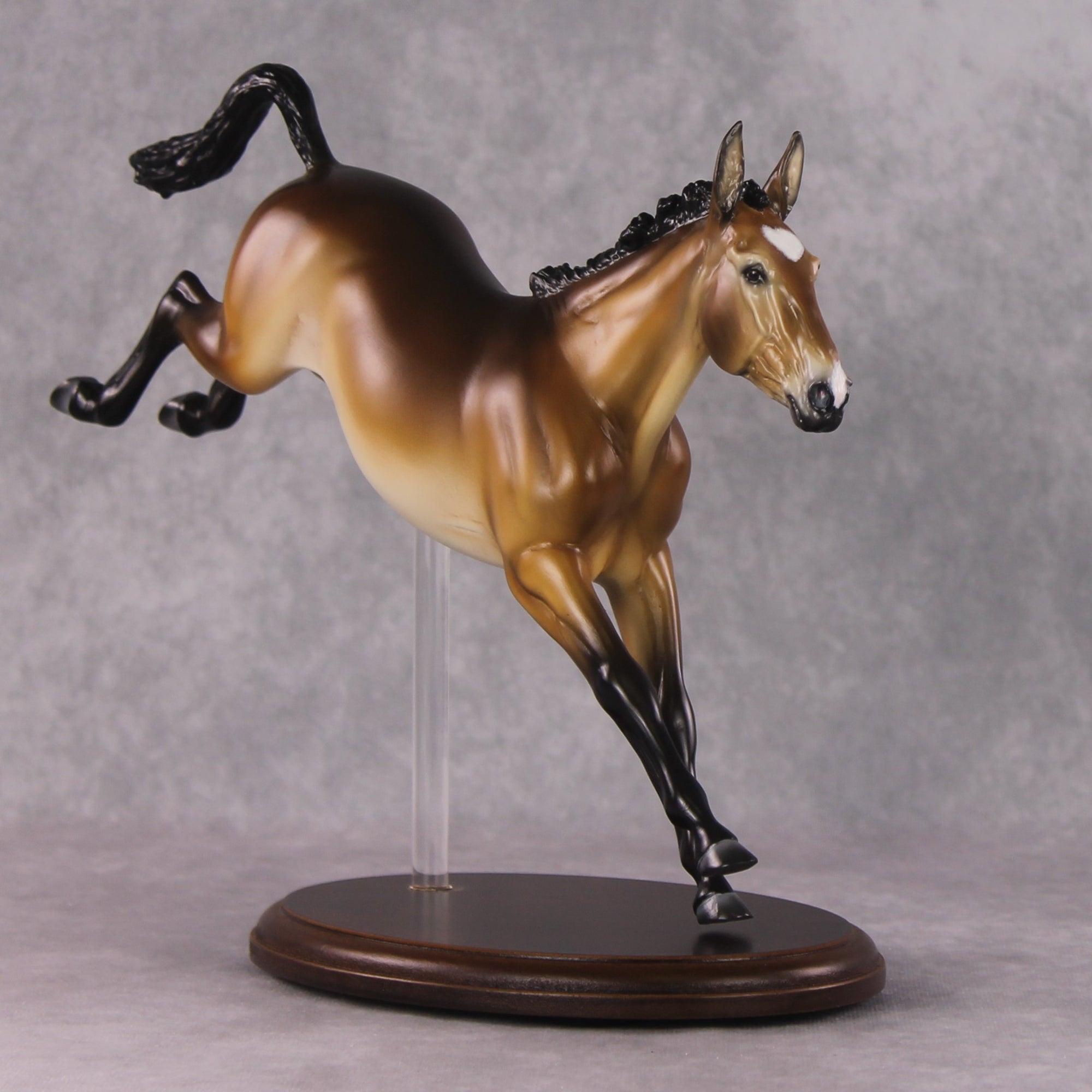 "Jenny Braystone" OOAK EFCM Jumping Bay Mule By Tiffany Purdy - GemStone Series