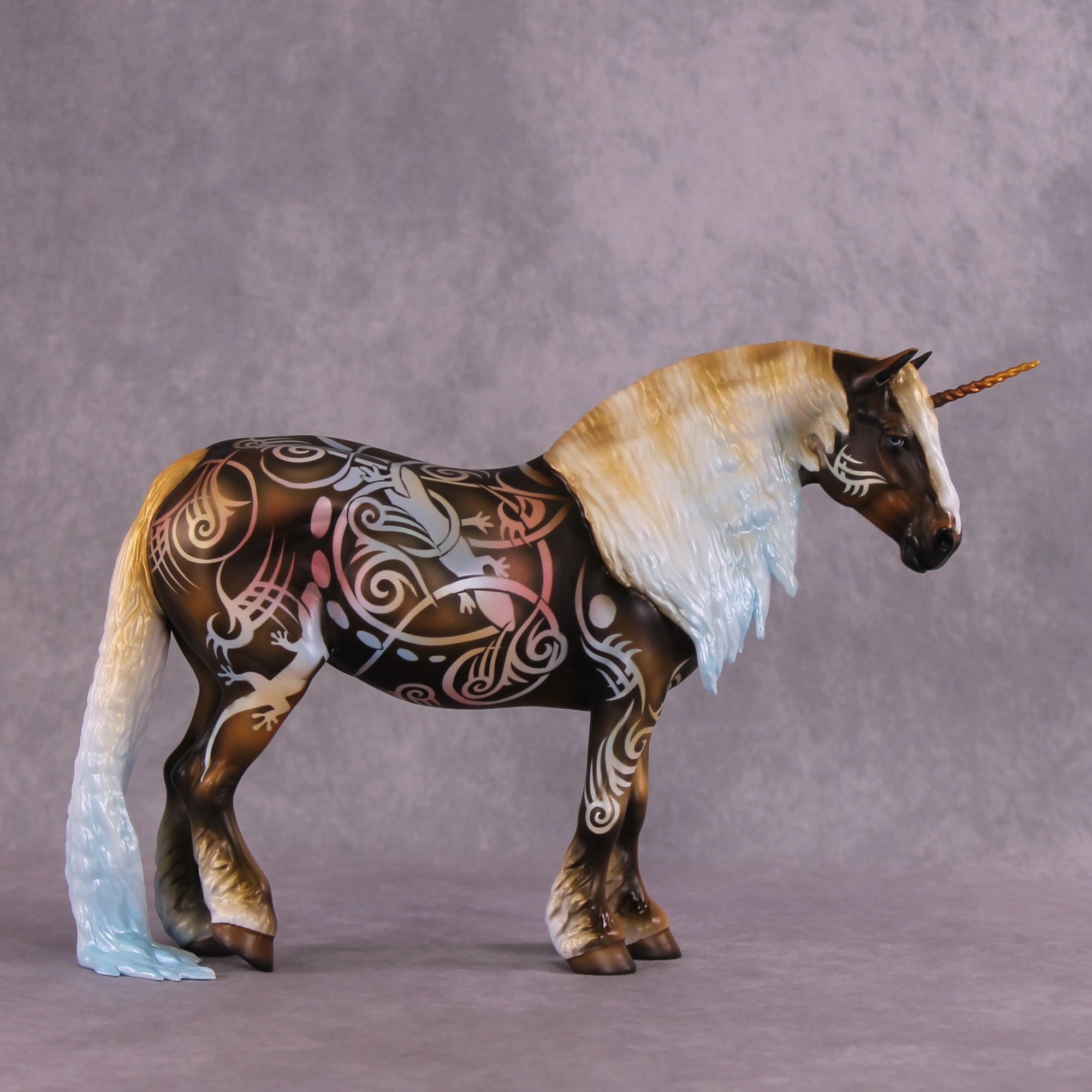 "Tribal" OOAK FCM Bunny Heavy Draft by Kike Duarte Best Offer EQ25 07/15/25