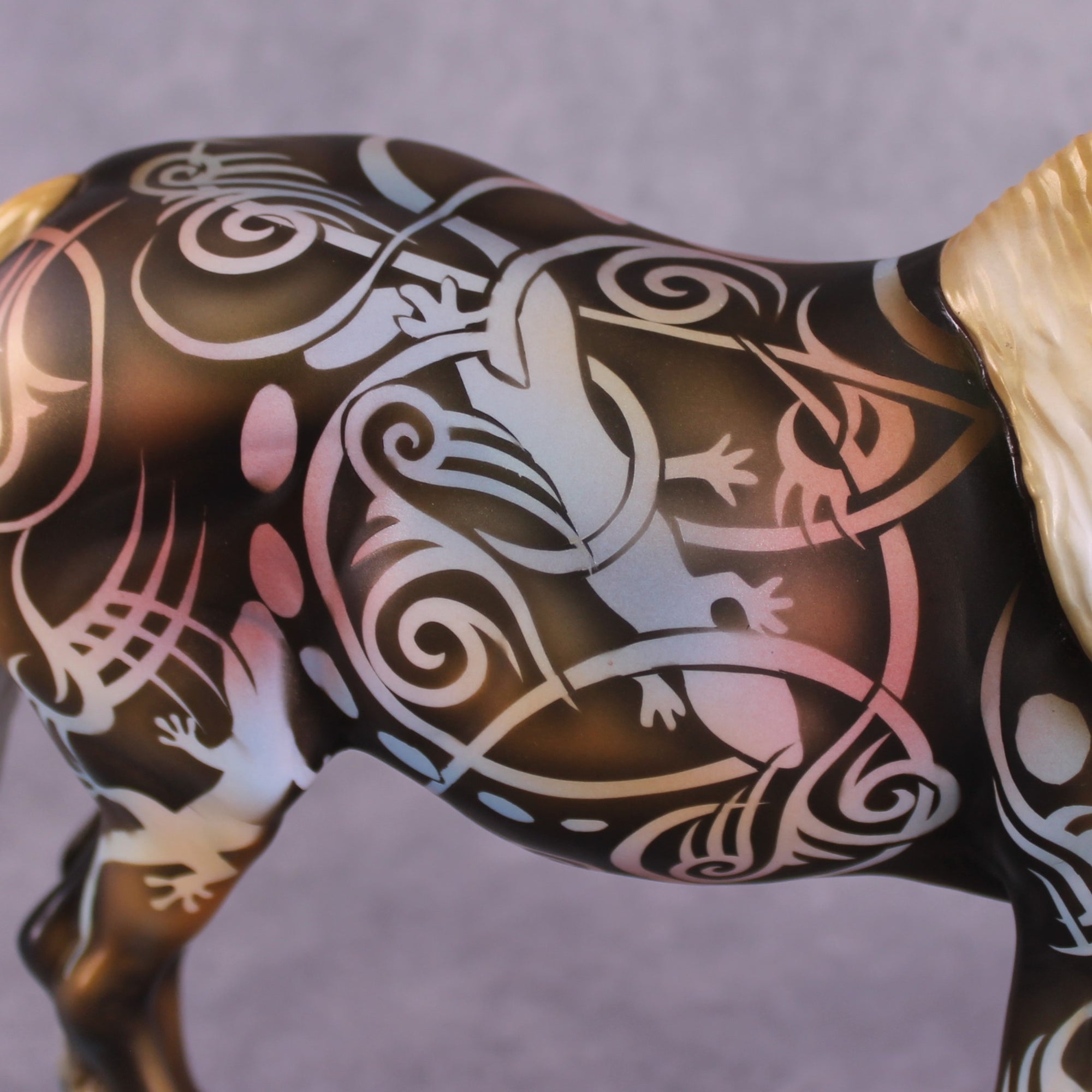 "Tribal" OOAK FCM Bunny Heavy Draft by Kike Duarte Best Offer EQ25 07/15/25