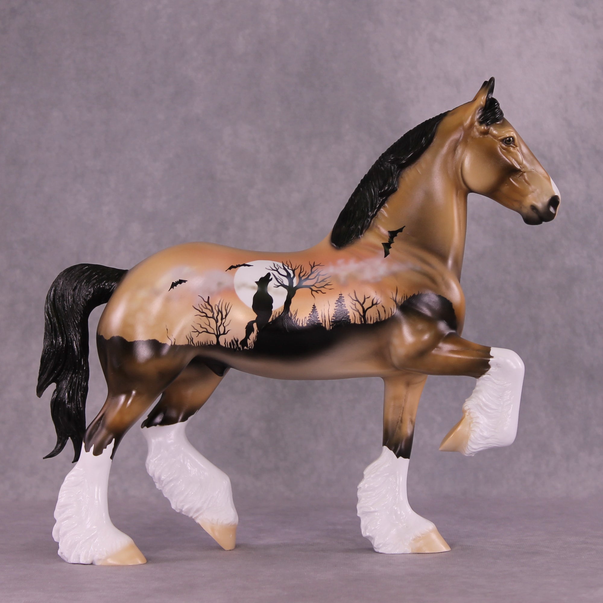 SAMPLE Through the Mist LE-12 FCM Trotting Drafter by Dawn Quick SS0626