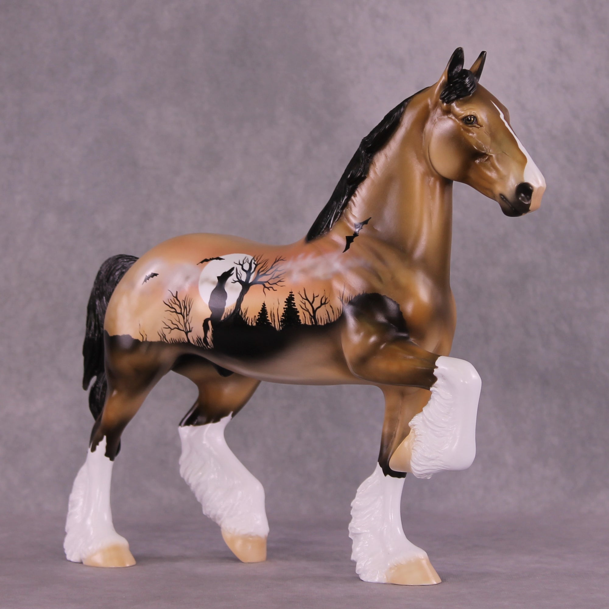 SAMPLE Through the Mist LE-12 FCM Trotting Drafter by Dawn Quick SS0626