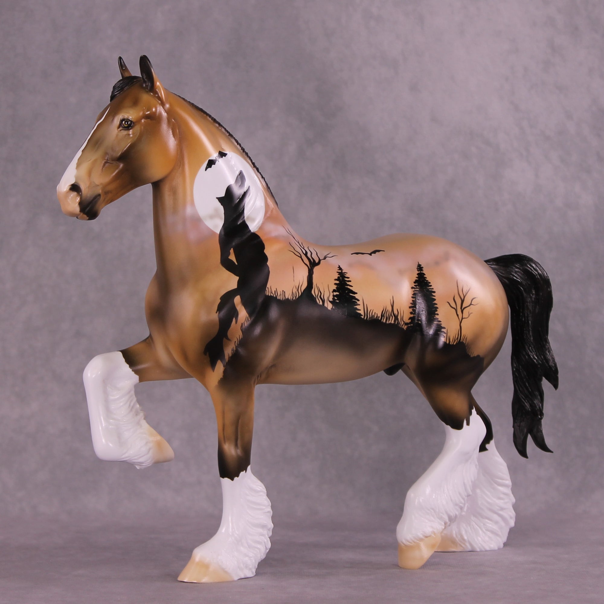 SAMPLE Through the Mist LE-12 FCM Trotting Drafter by Dawn Quick SS0626