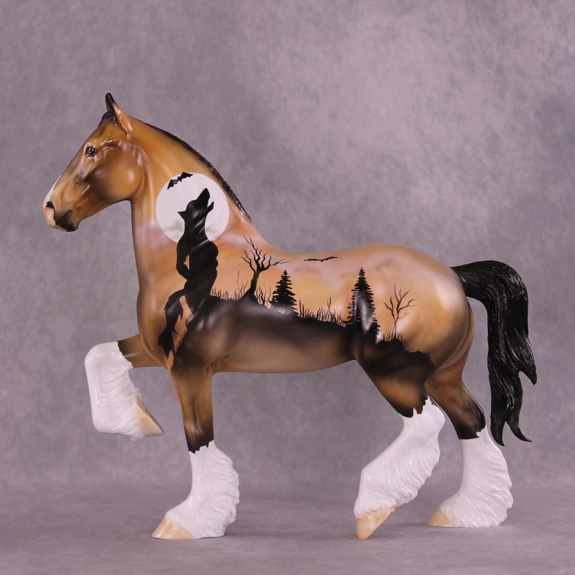 SAMPLE Through the Mist LE-12 FCM Trotting Drafter by Dawn Quick SS0626