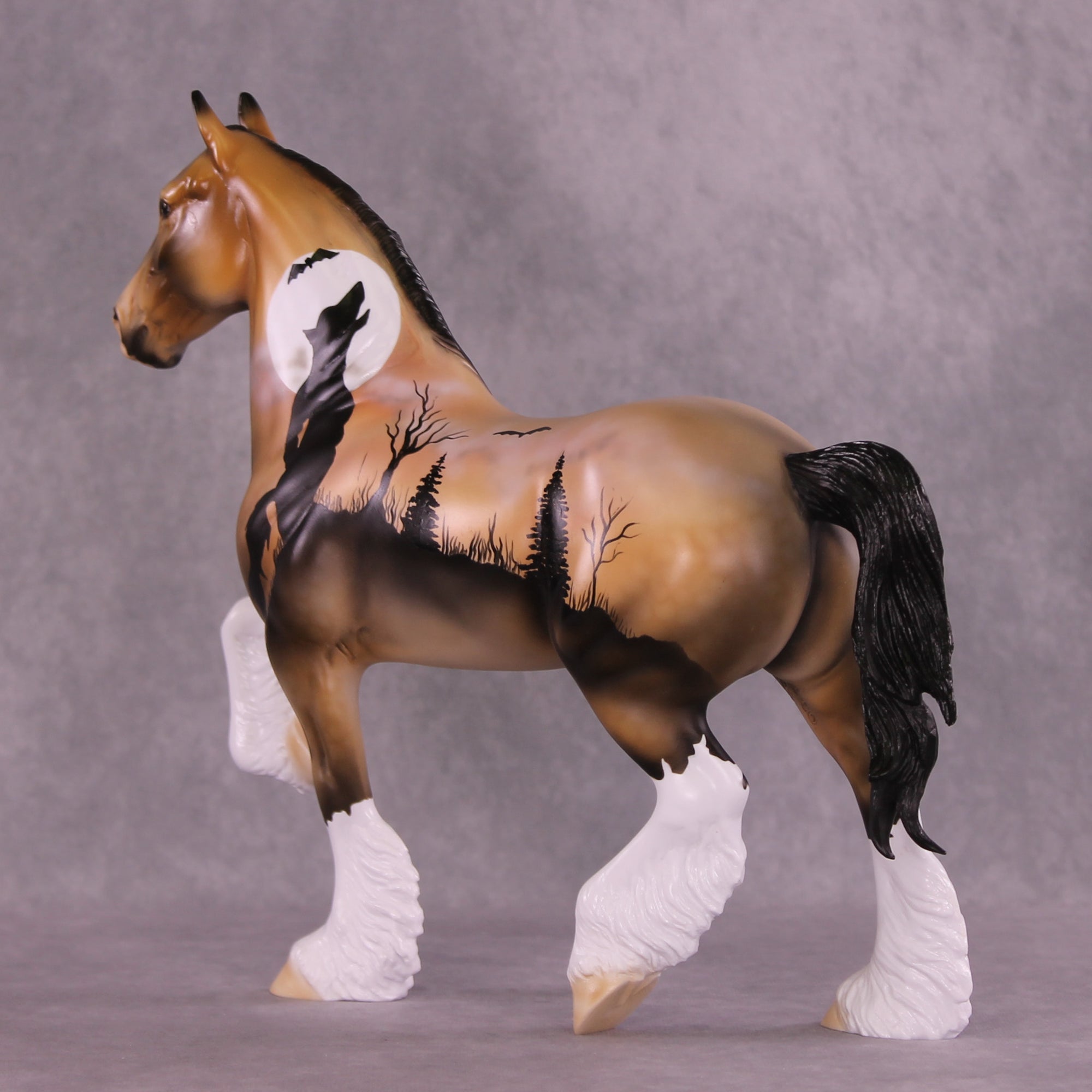 SAMPLE Through the Mist LE-12 FCM Trotting Drafter by Dawn Quick SS0626