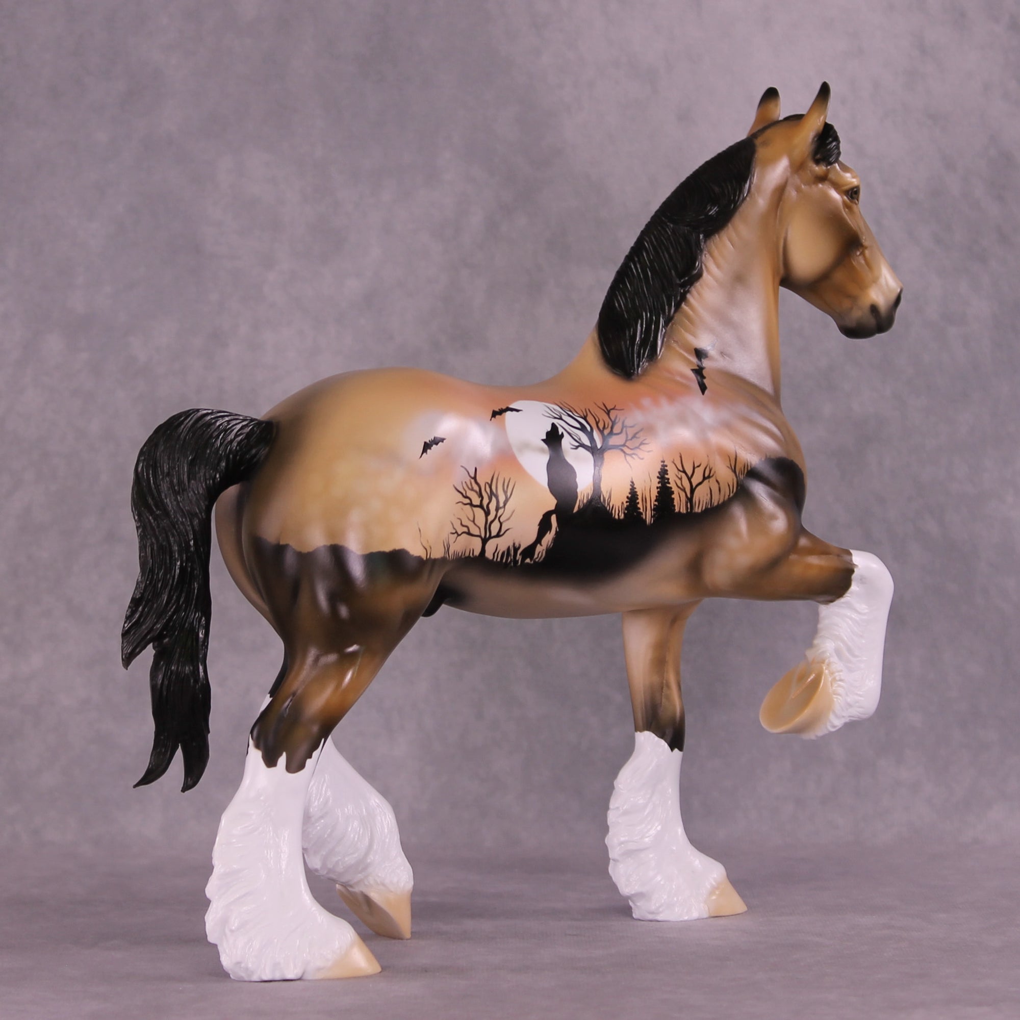 SAMPLE Through the Mist LE-12 FCM Trotting Drafter by Dawn Quick SS0626