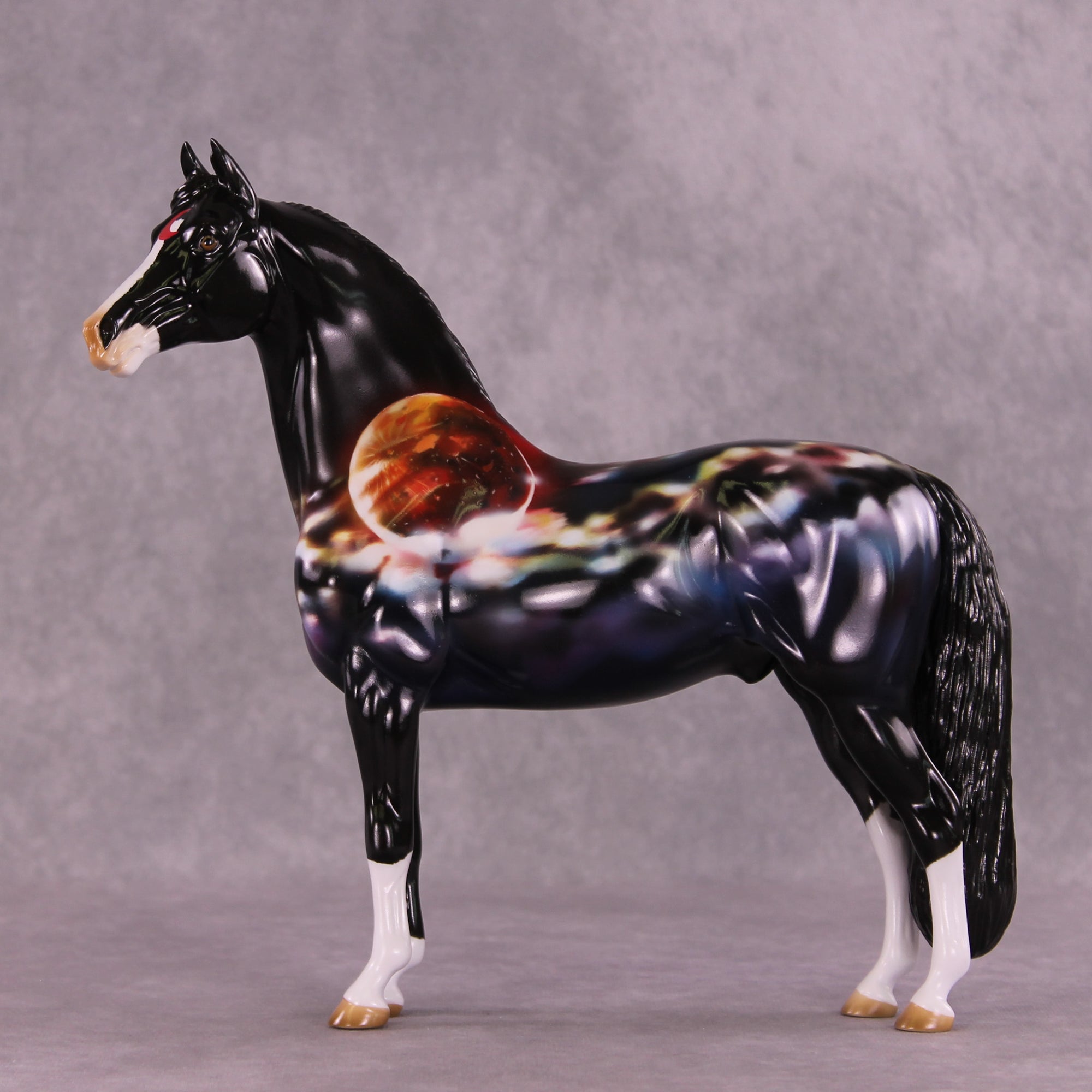 Red Moon OOAK Morgan Stallion by Kike (Enrique) Duarte DDOOAKs25