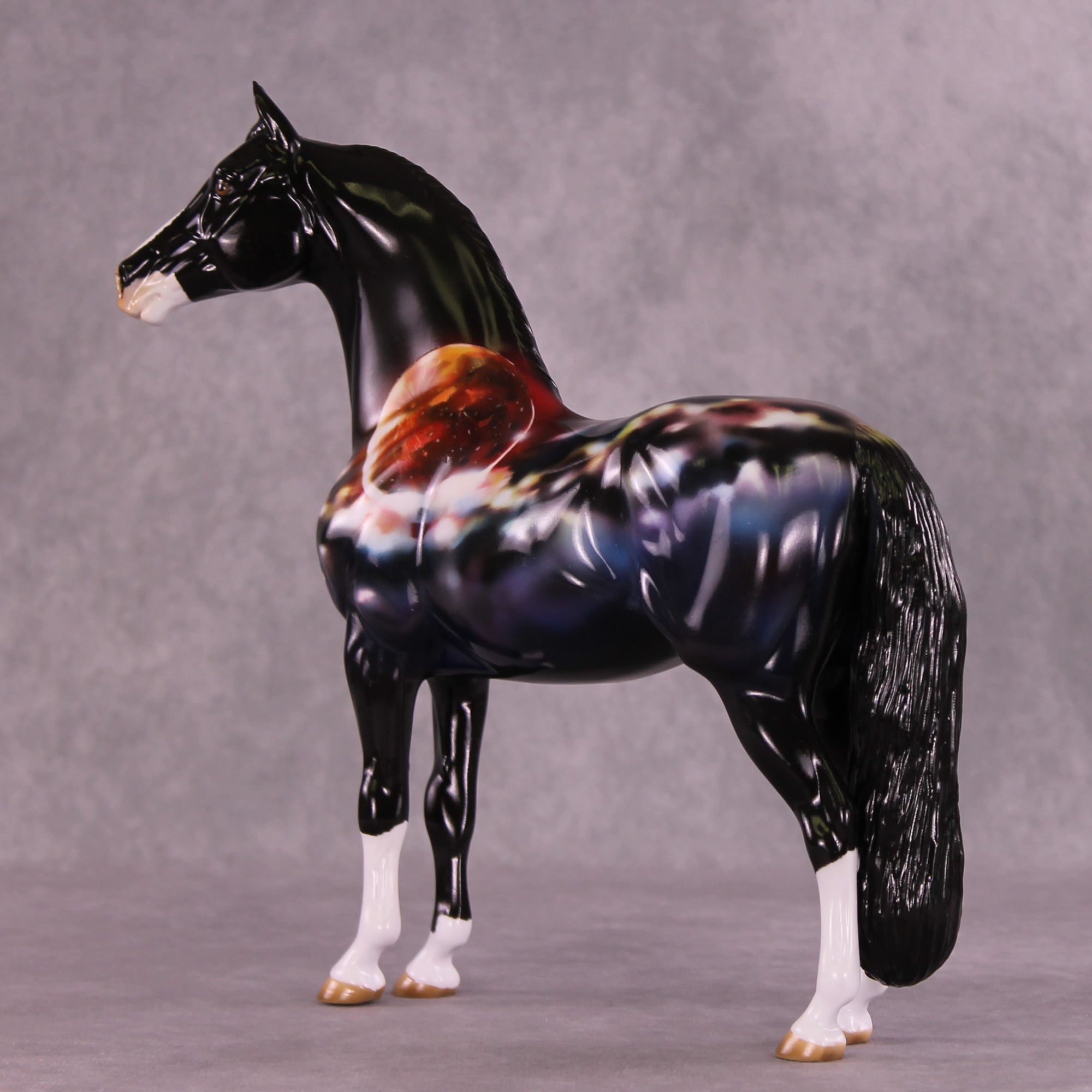 Red Moon OOAK Morgan Stallion by Kike (Enrique) Duarte DDOOAKs25