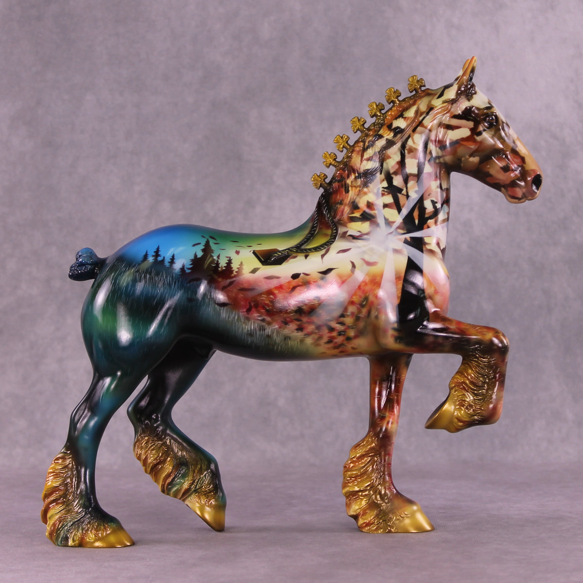 Autumn Sunset OOAK Trotting Drafter by Kike (Enrique) Duarte DDOOAKs25