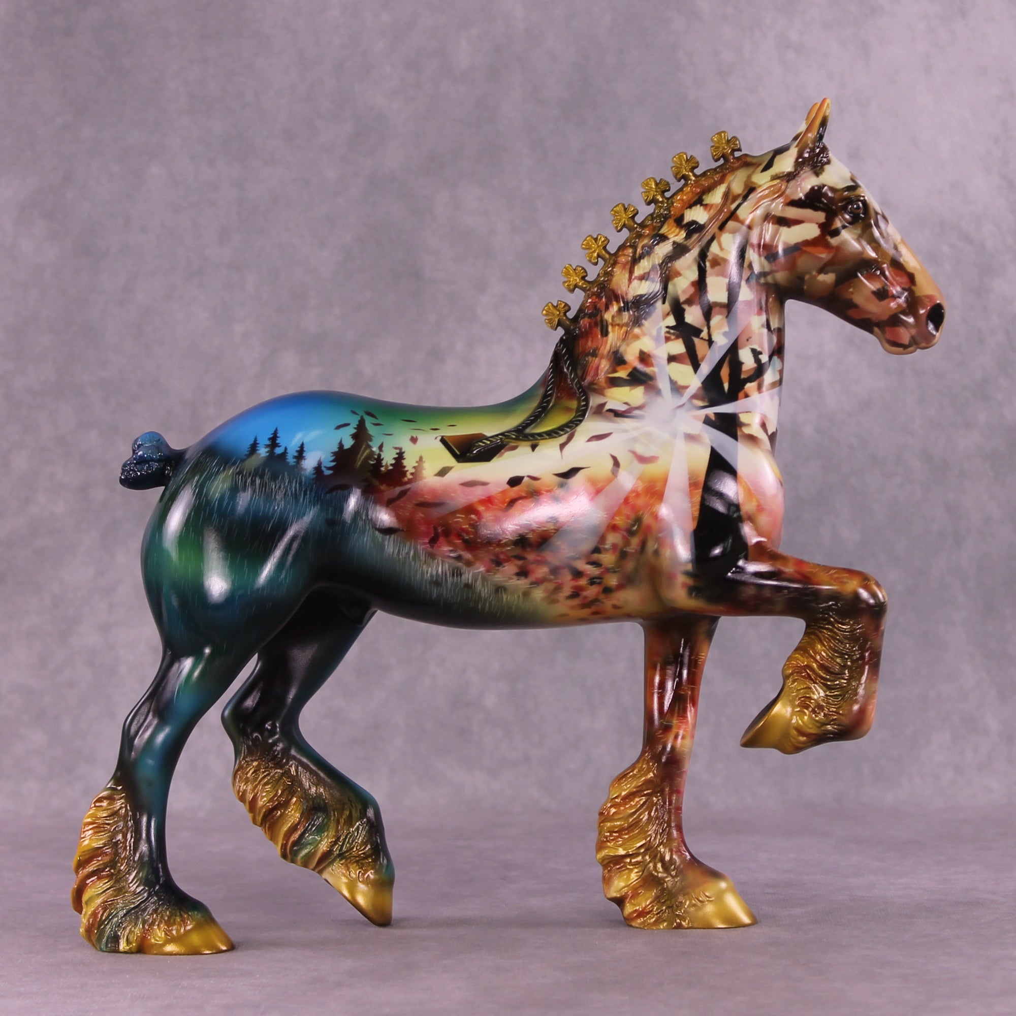 Autumn Sunset OOAK Trotting Drafter by Kike (Enrique) Duarte DDOOAKs25