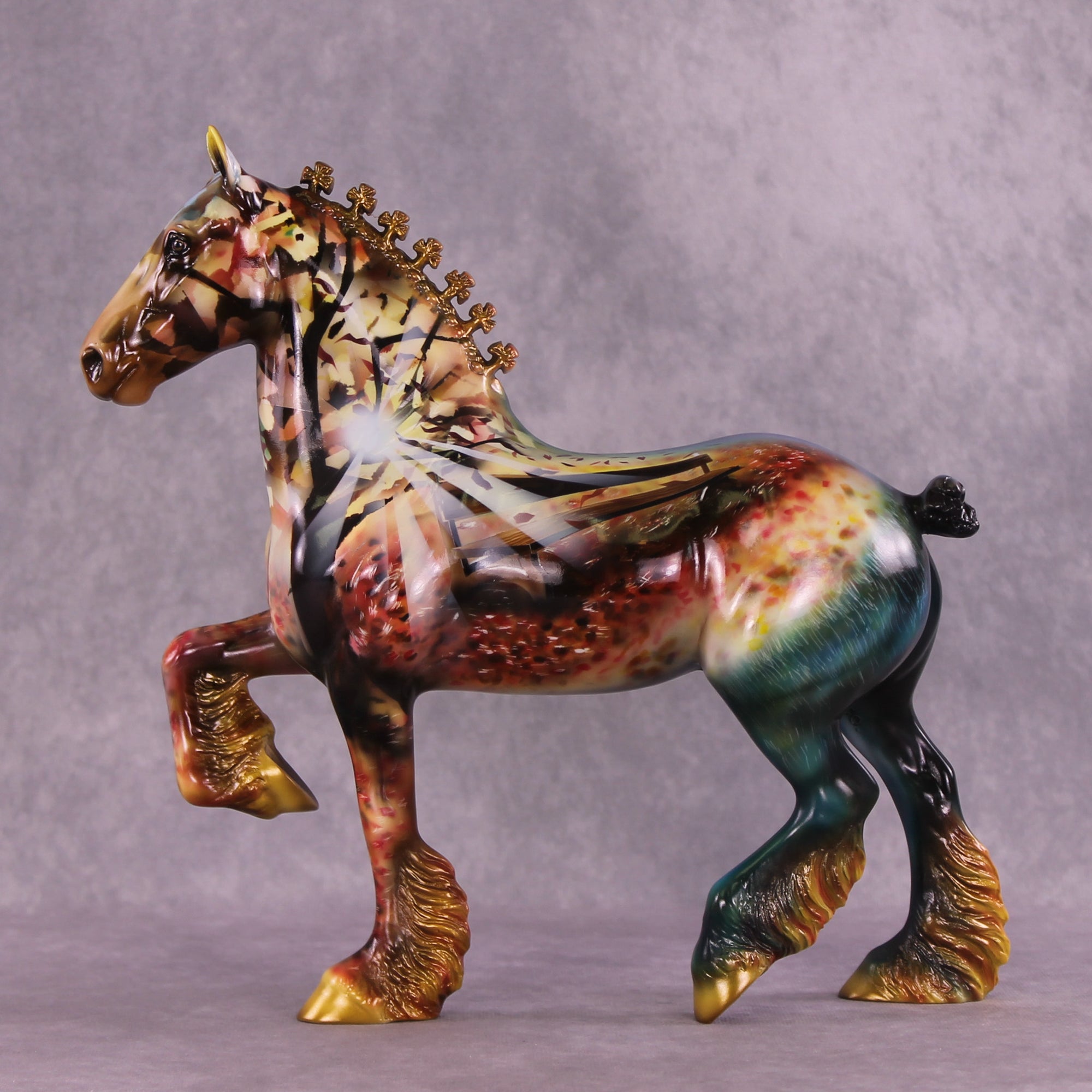 Autumn Sunset OOAK Trotting Drafter by Kike (Enrique) Duarte DDOOAKs25