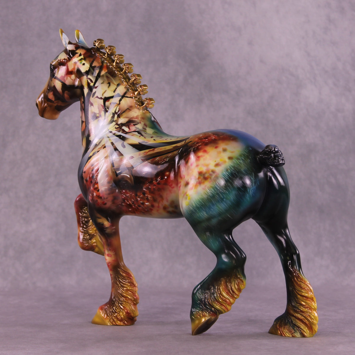 Autumn Sunset OOAK Trotting Drafter by Kike (Enrique) Duarte DDOOAKs25