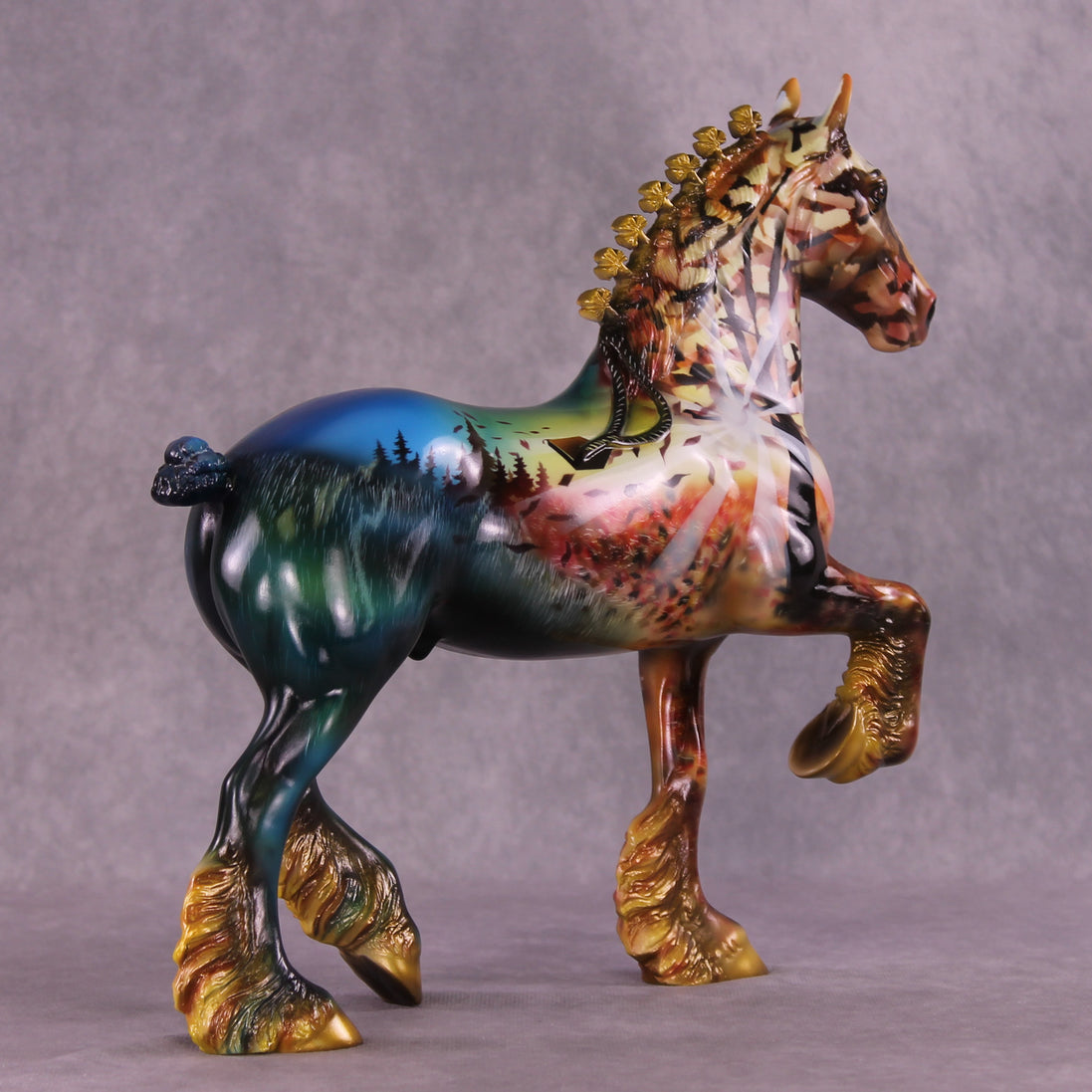 Autumn Sunset OOAK Trotting Drafter by Kike (Enrique) Duarte DDOOAKs25