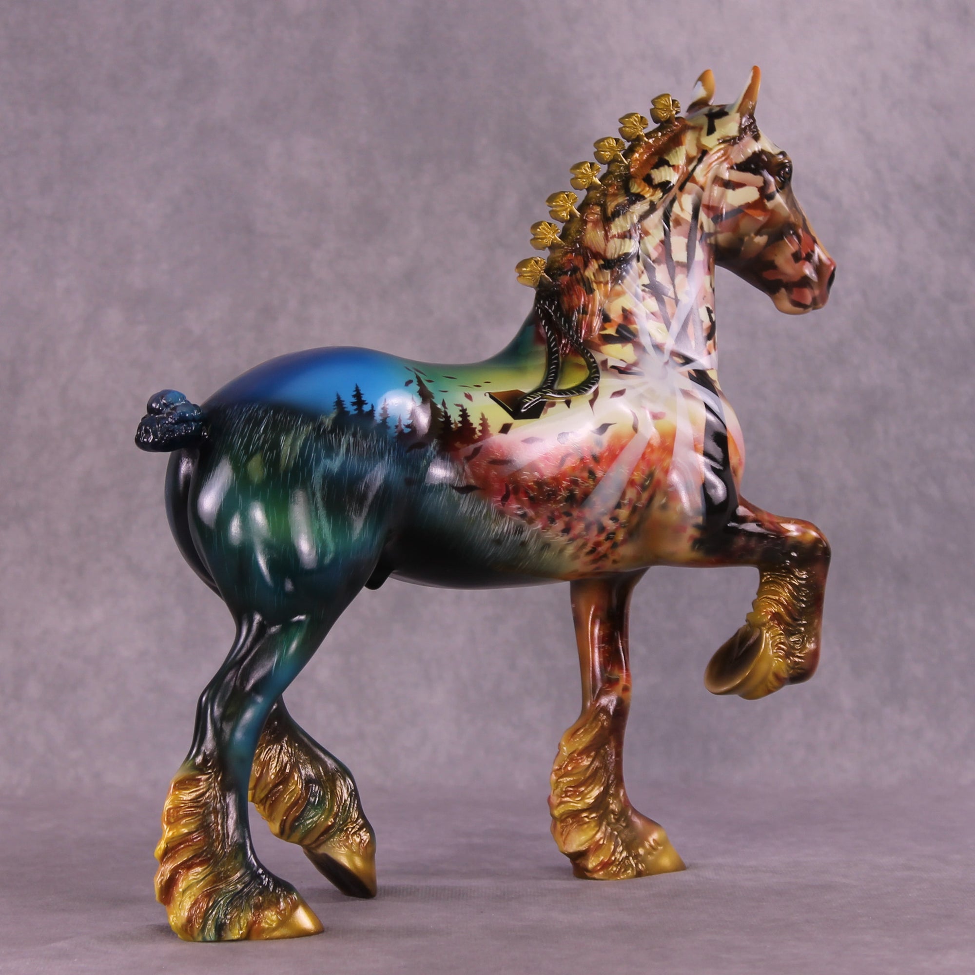 Autumn Sunset OOAK Trotting Drafter by Kike (Enrique) Duarte DDOOAKs25