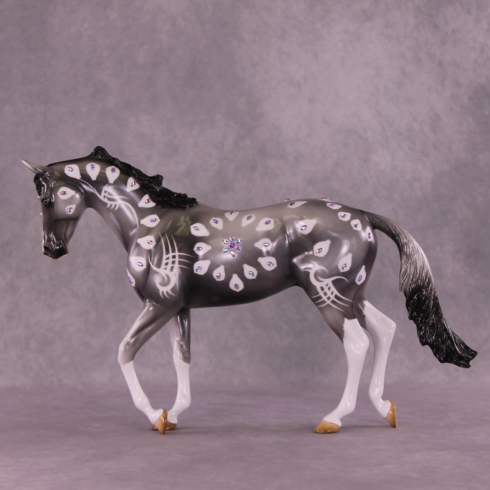 Purple Heart OOAK Thoroughbred by Kike (Enrique) Duarte DDOOAKs25