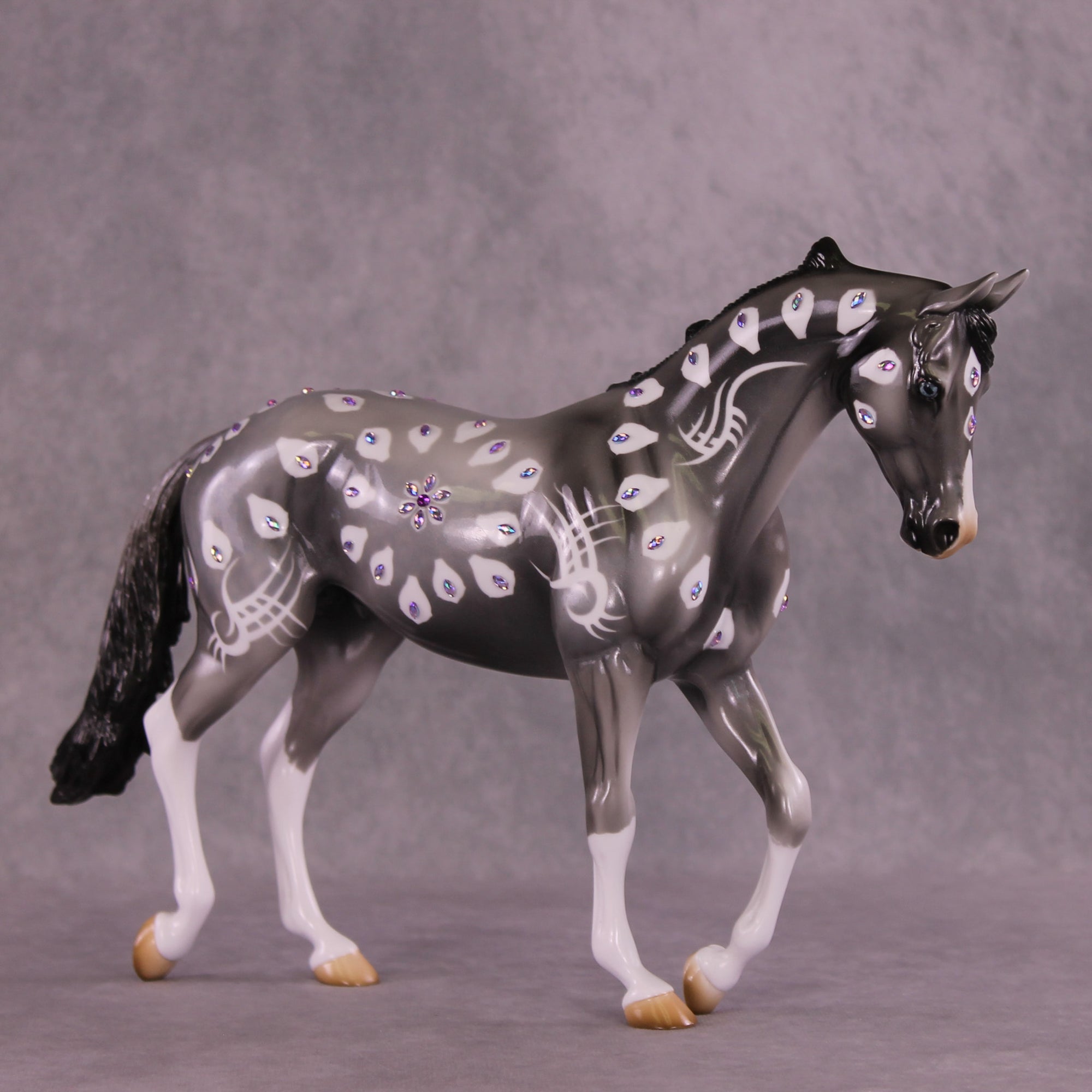 Purple Heart OOAK Thoroughbred by Kike (Enrique) Duarte DDOOAKs25