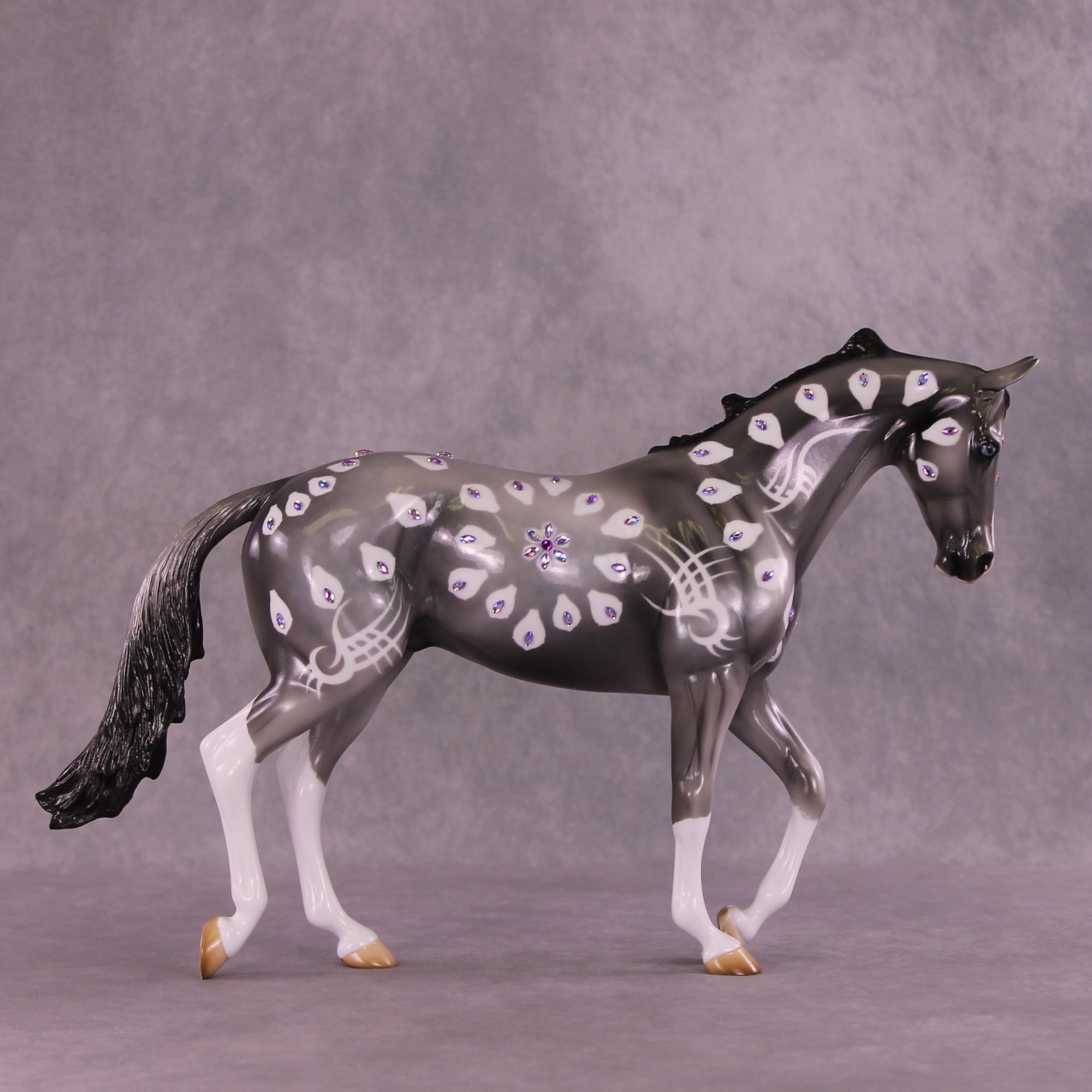Purple Heart OOAK Thoroughbred by Kike (Enrique) Duarte DDOOAKs25