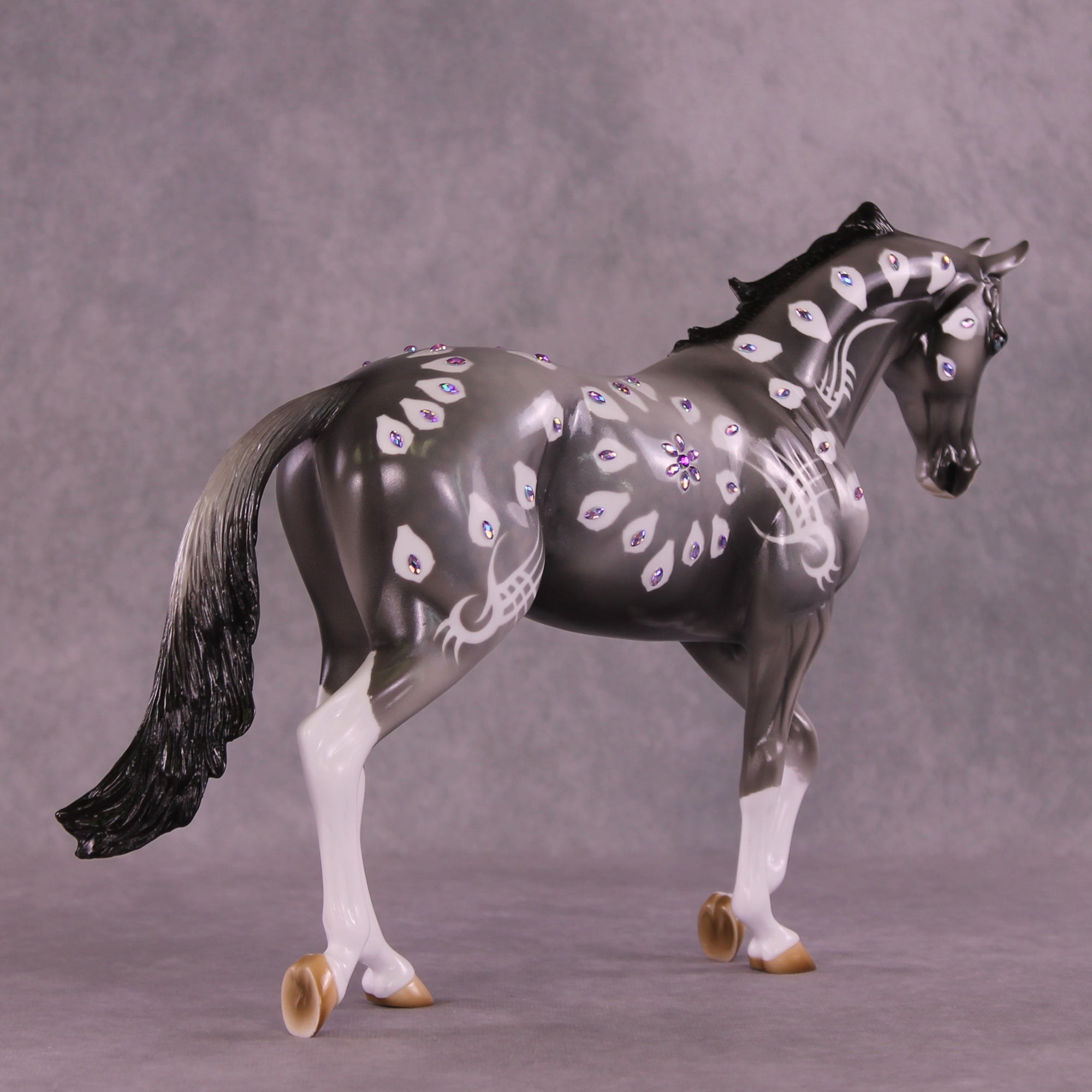 Purple Heart OOAK Thoroughbred by Kike (Enrique) Duarte DDOOAKs25