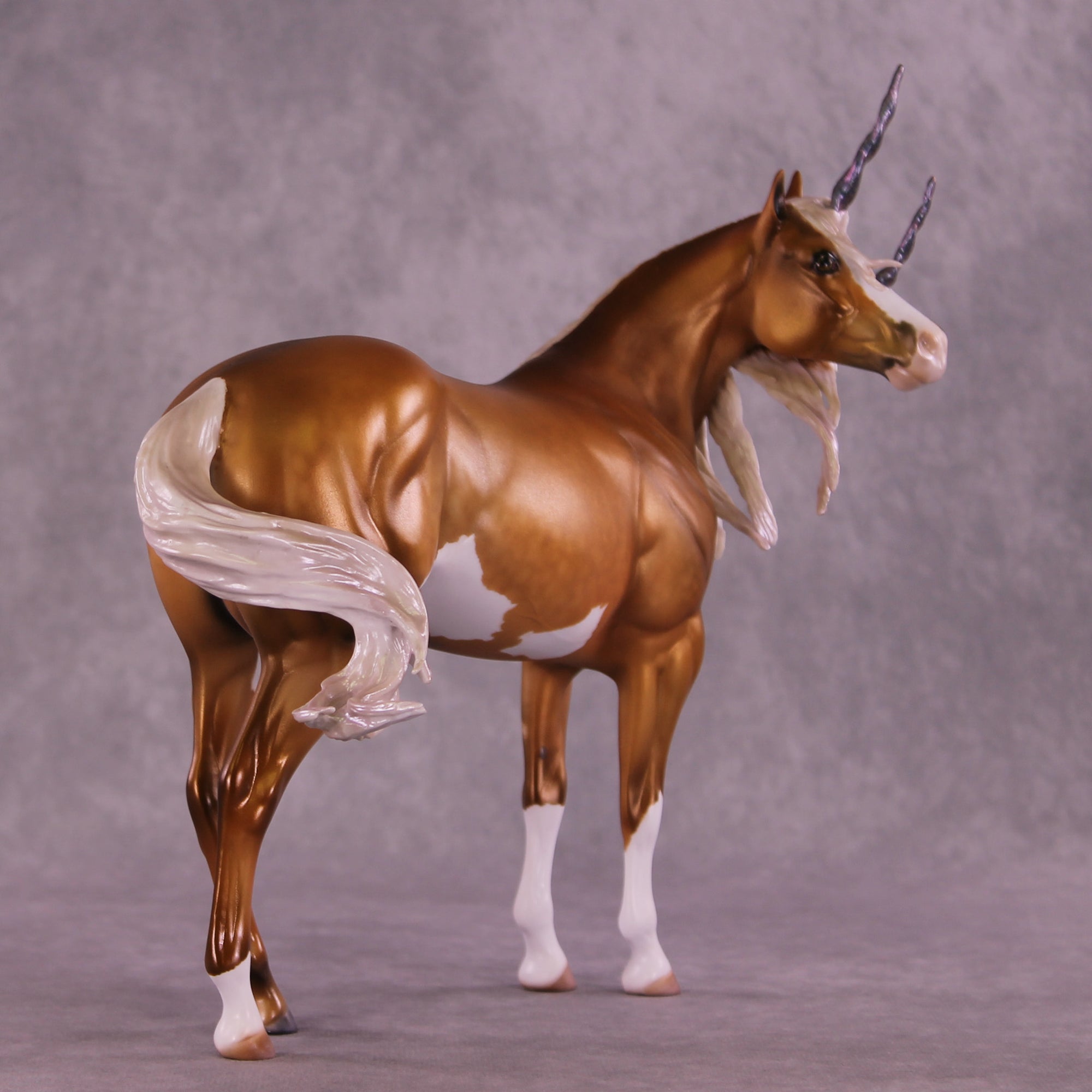 Moonstone OOAK FCM Ideal Stock Horse by Julie Keim MM25