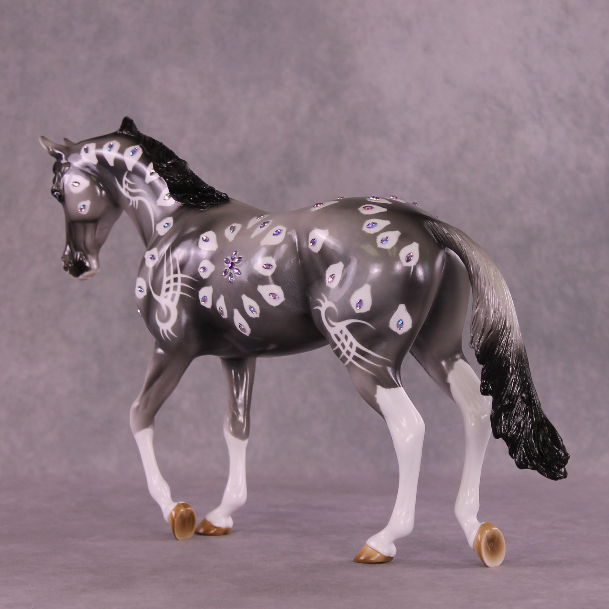 Purple Heart OOAK Thoroughbred by Kike (Enrique) Duarte DDOOAKs25