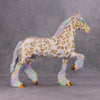 Whoopie Pie OOAK Pastel Rainbow Gold Appaloosa Trotting Drafter by Mel Miller Best Offers 11/26/24