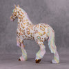 Whoopie Pie OOAK Pastel Rainbow Gold Appaloosa Trotting Drafter by Mel Miller Best Offers 11/26/24