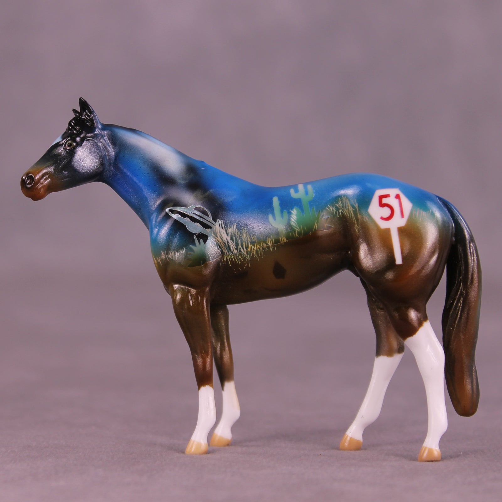 Speed Limit OOAK Chip Stock Horse by Kike (Enrique) Duarte MM25 Group A