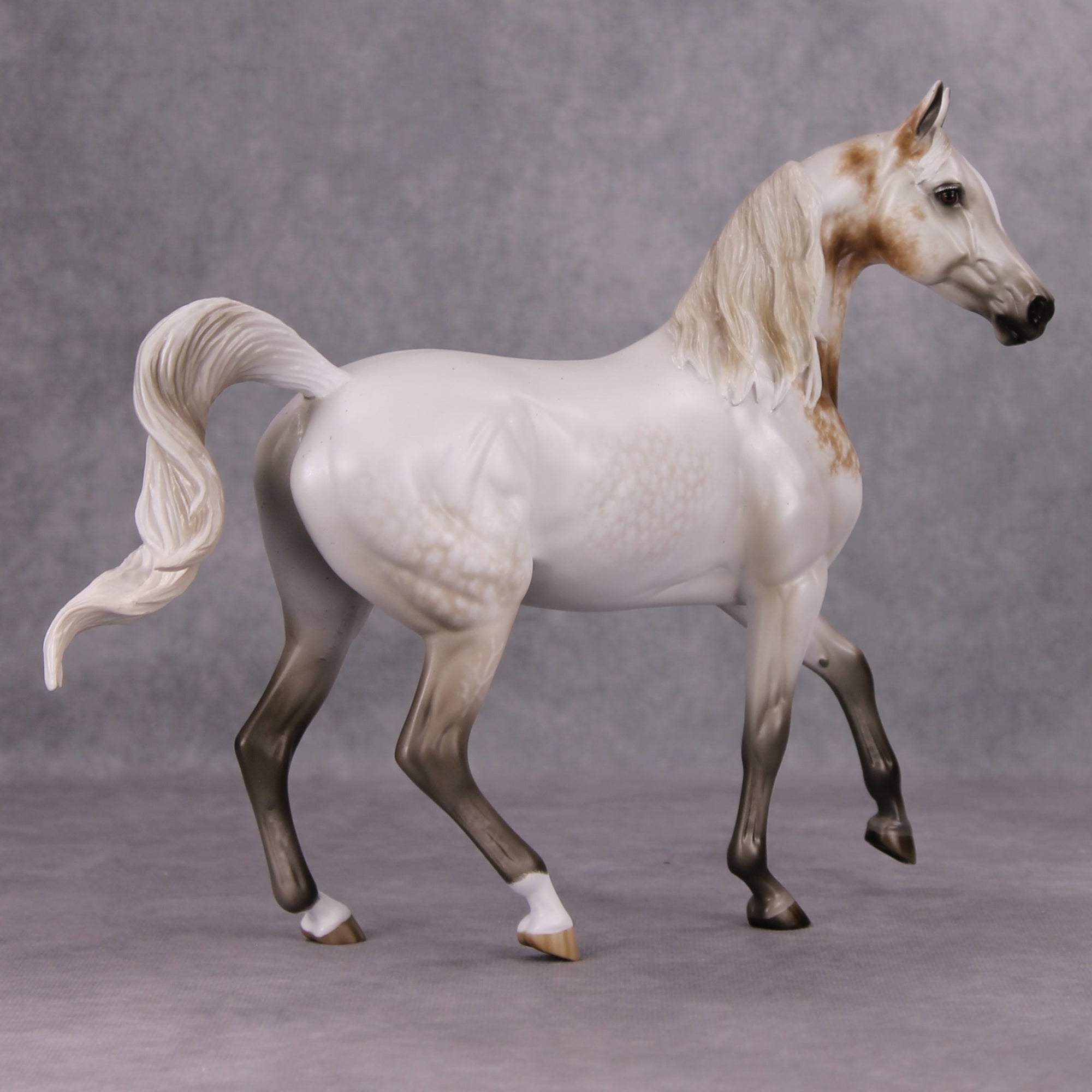 Easy Living OOAK Dappled Fleabitten Grey Custom Arab Mare By Sheryl Leisure Best Offers 11/19/24