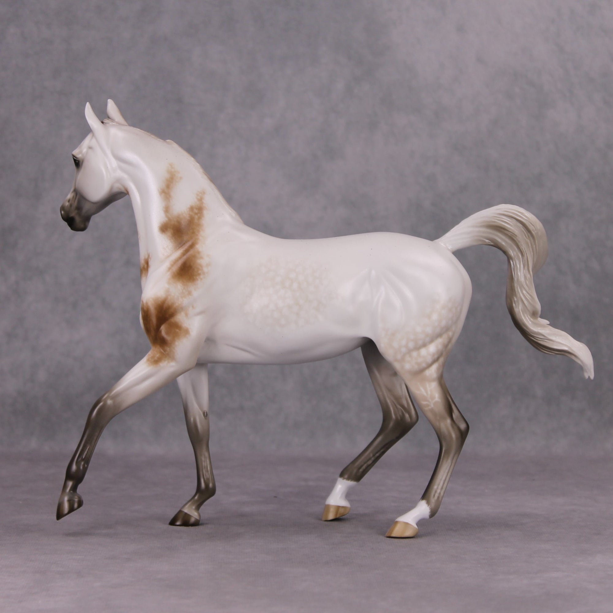 Easy Living OOAK Dappled Fleabitten Grey Custom Arab Mare By Sheryl Leisure Best Offers 11/19/24