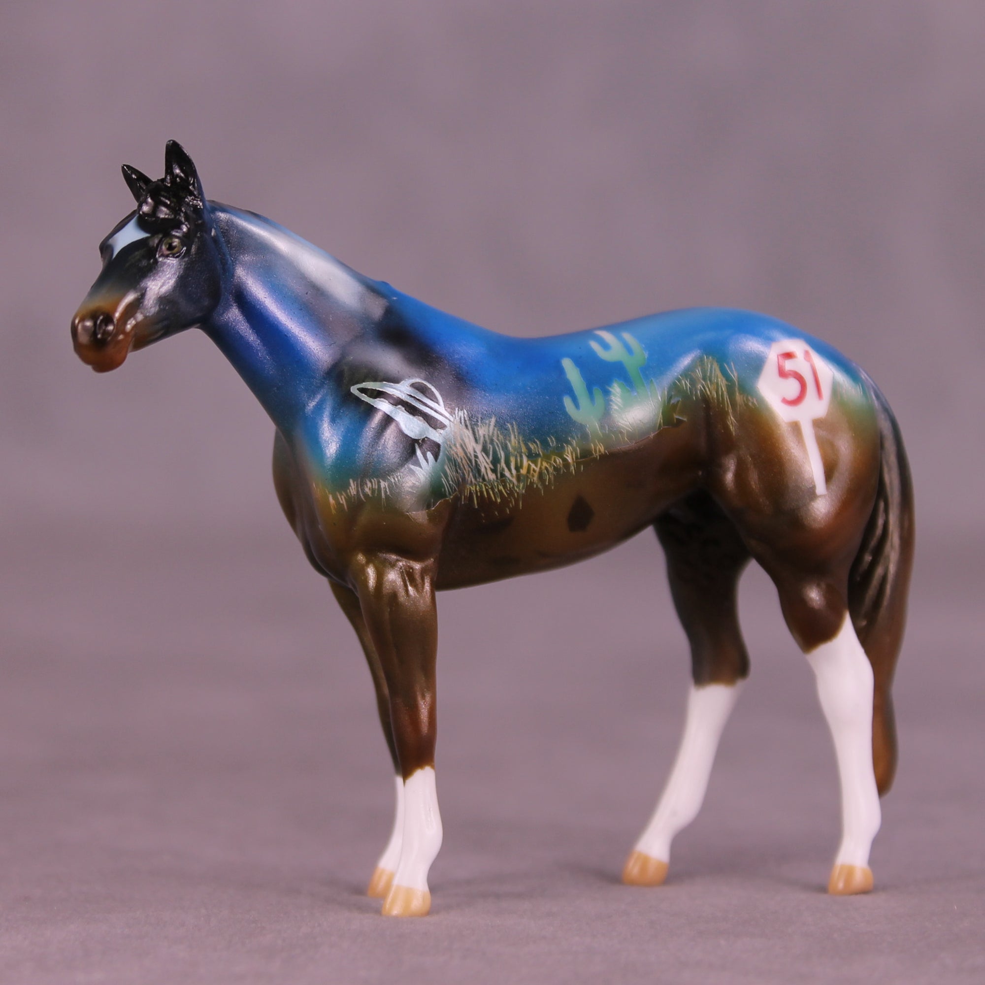 Speed Limit OOAK Chip Stock Horse by Kike (Enrique) Duarte MM25 Group A