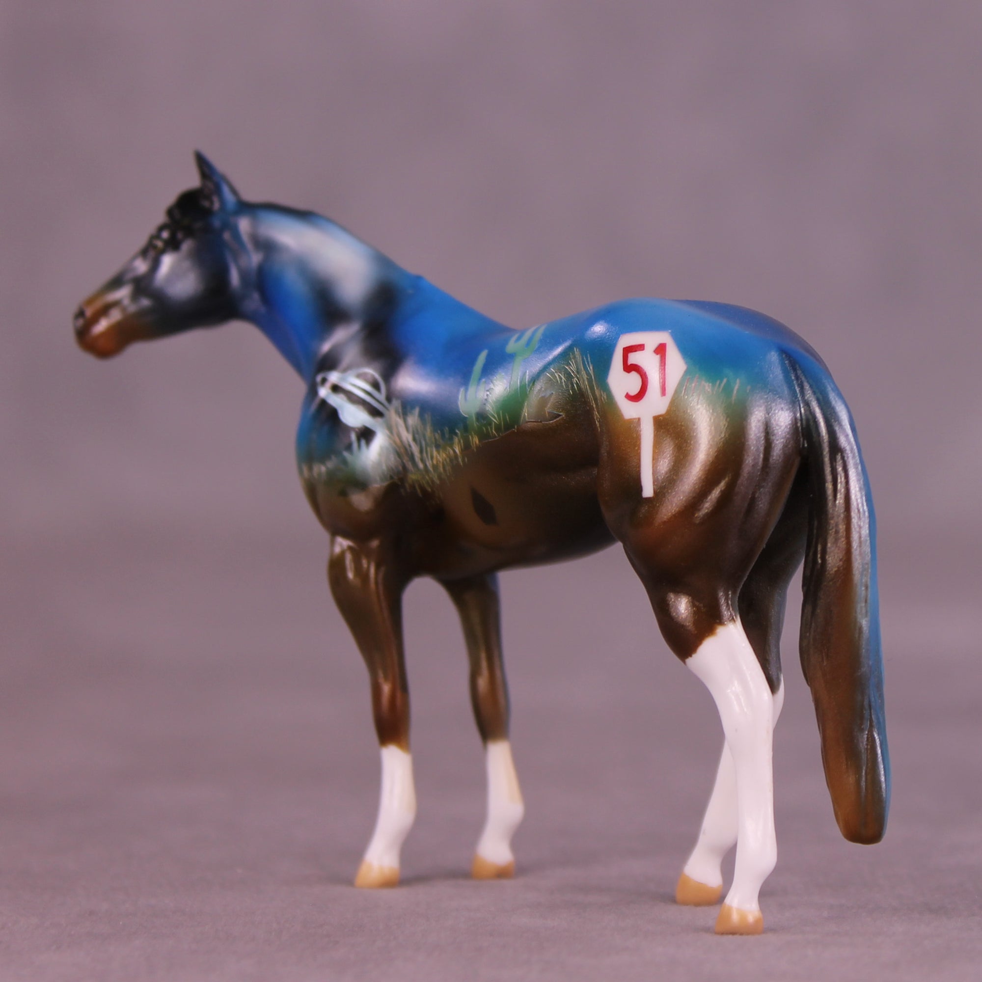 Speed Limit OOAK Chip Stock Horse by Kike (Enrique) Duarte MM25 Group A