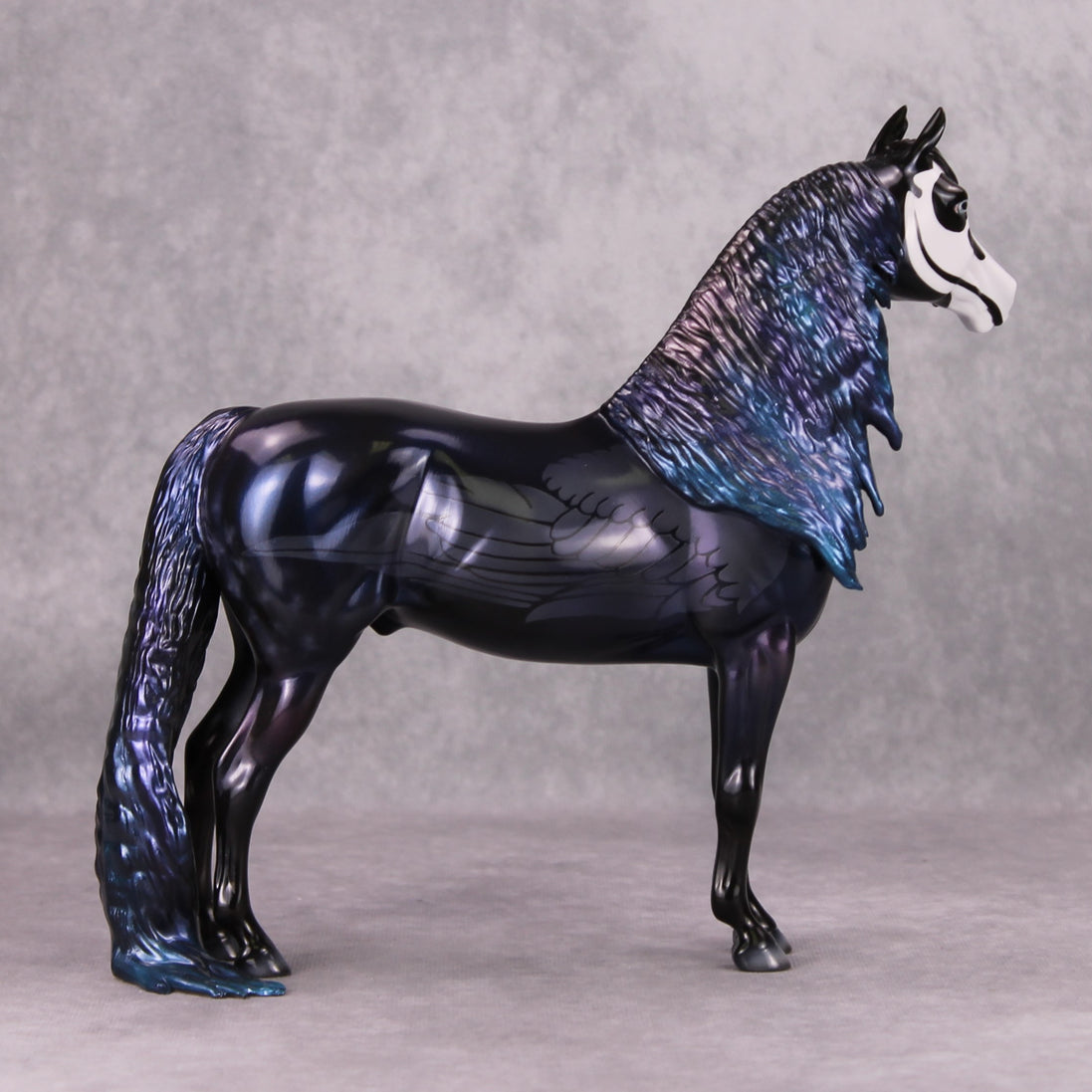 Keeper of the Code OOAK Corvus Crow Inspired Deco Custom Morgan By Pernille Forsberg Futmælkspiraten Bøjsen & Ellen Robbins MHP 11/19/24
